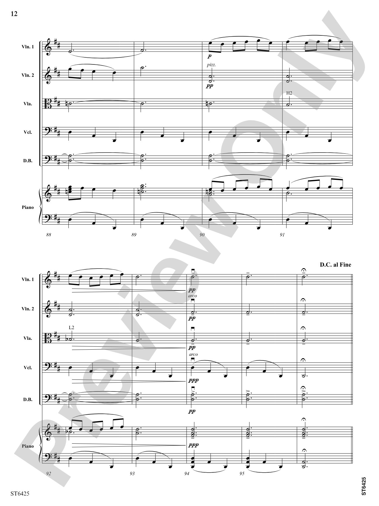 Gagliarda: String Orchestra Conductor Score & Parts