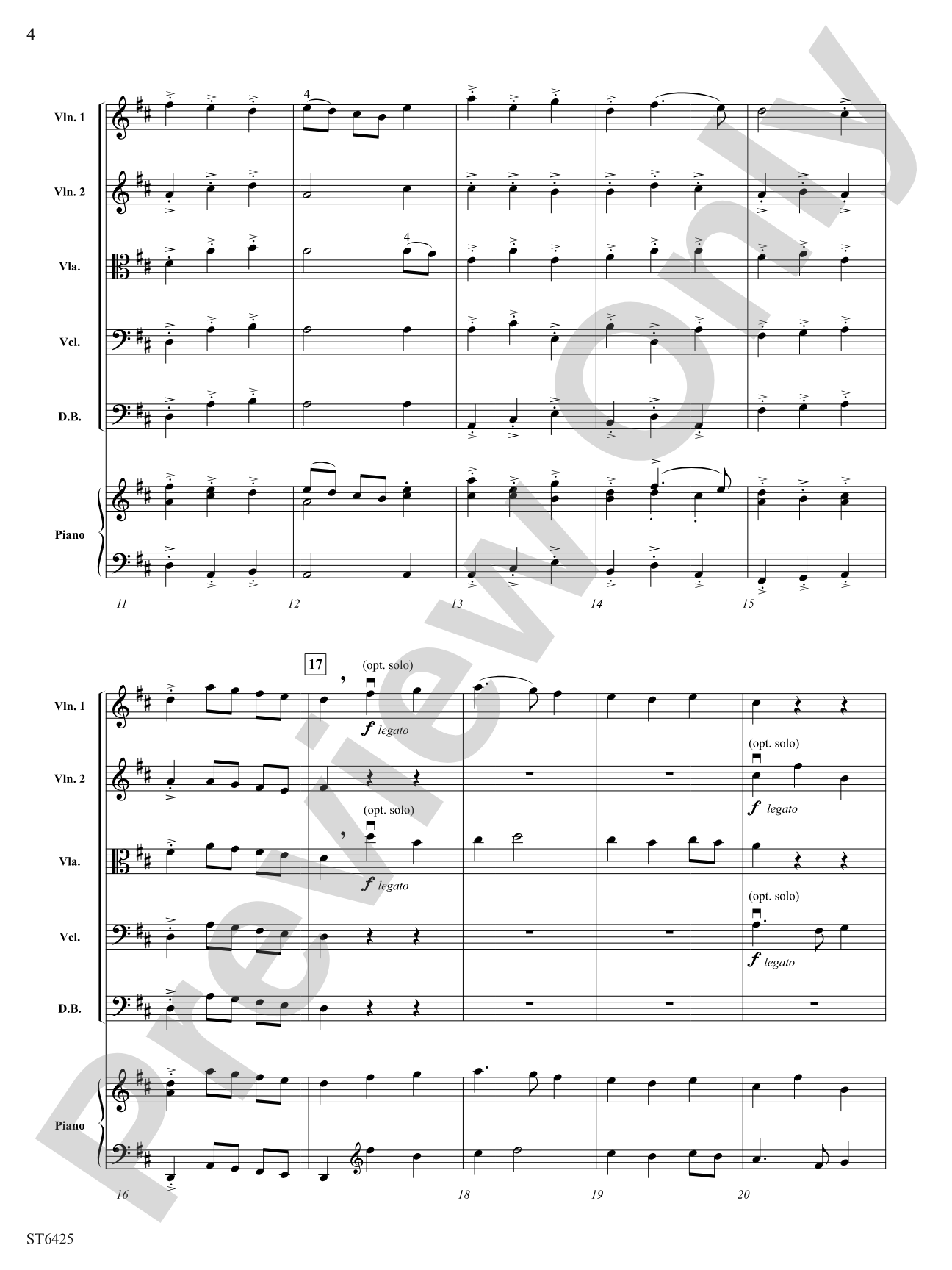 Gagliarda: String Orchestra Conductor Score & Parts