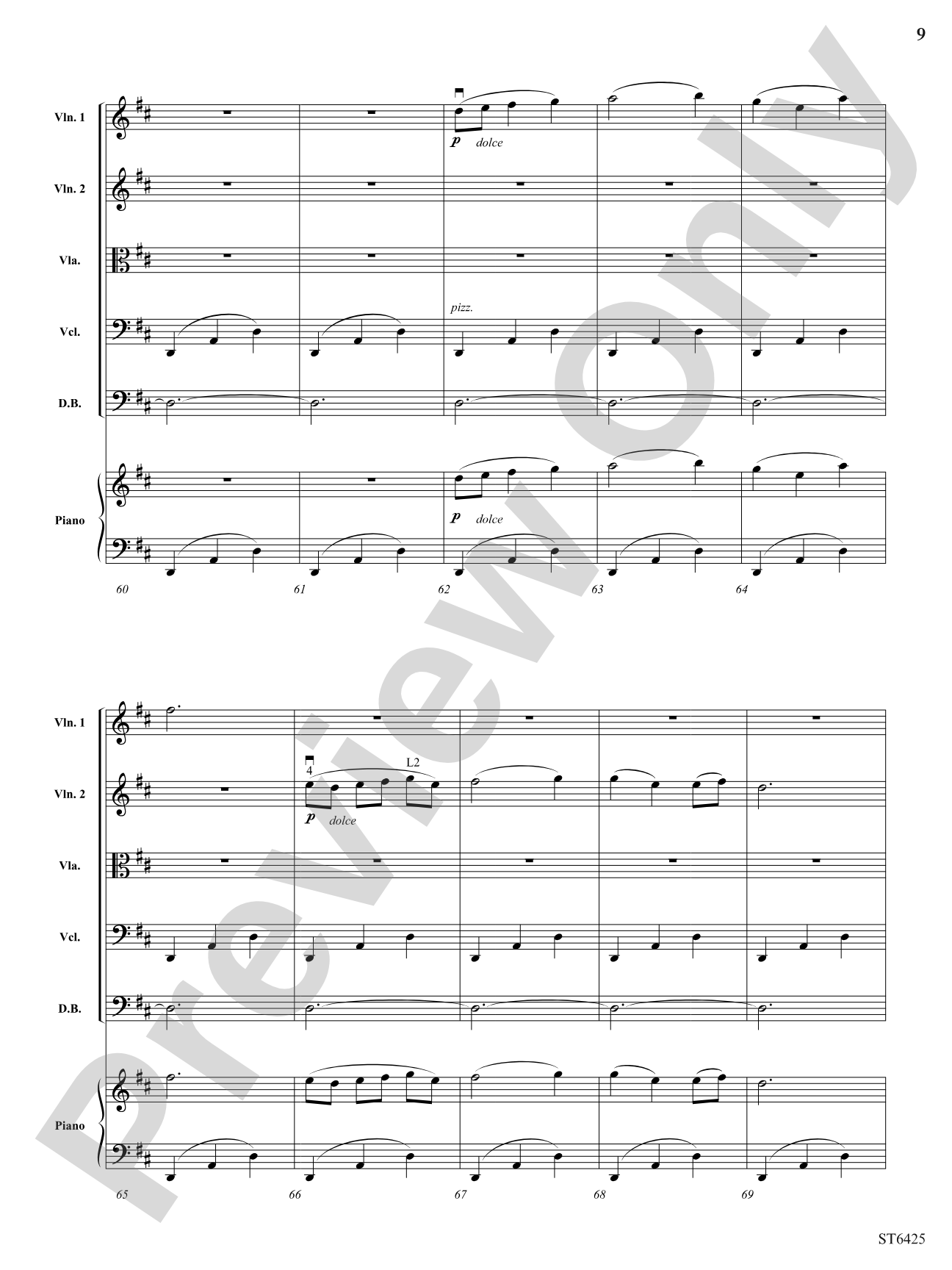 Gagliarda: String Orchestra Conductor Score & Parts