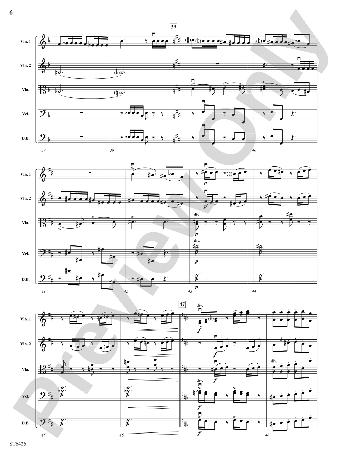 Allegro Moderato (From Symphony No. 3): String Orchestra Conductor Score & Parts