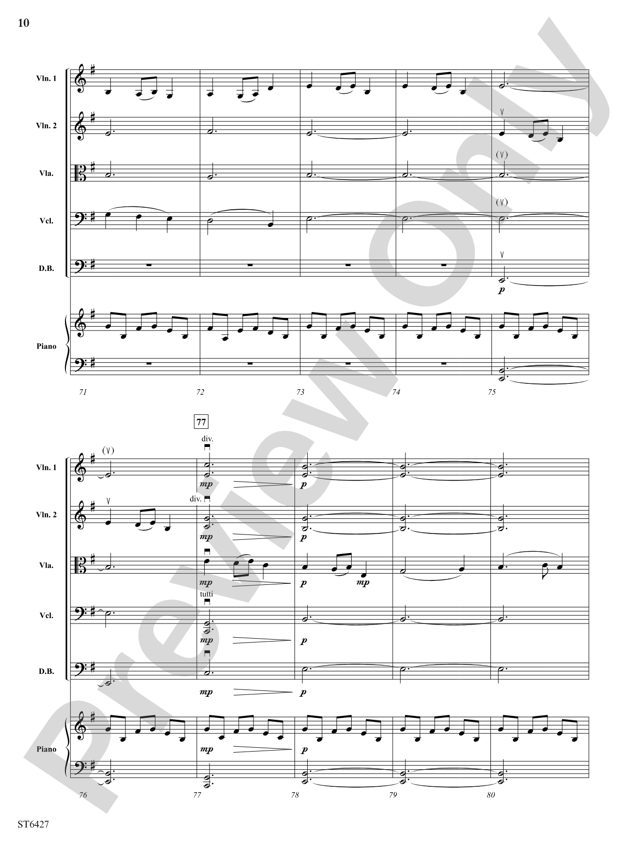 A Solitary Wish: String Orchestra Conductor Score & Parts