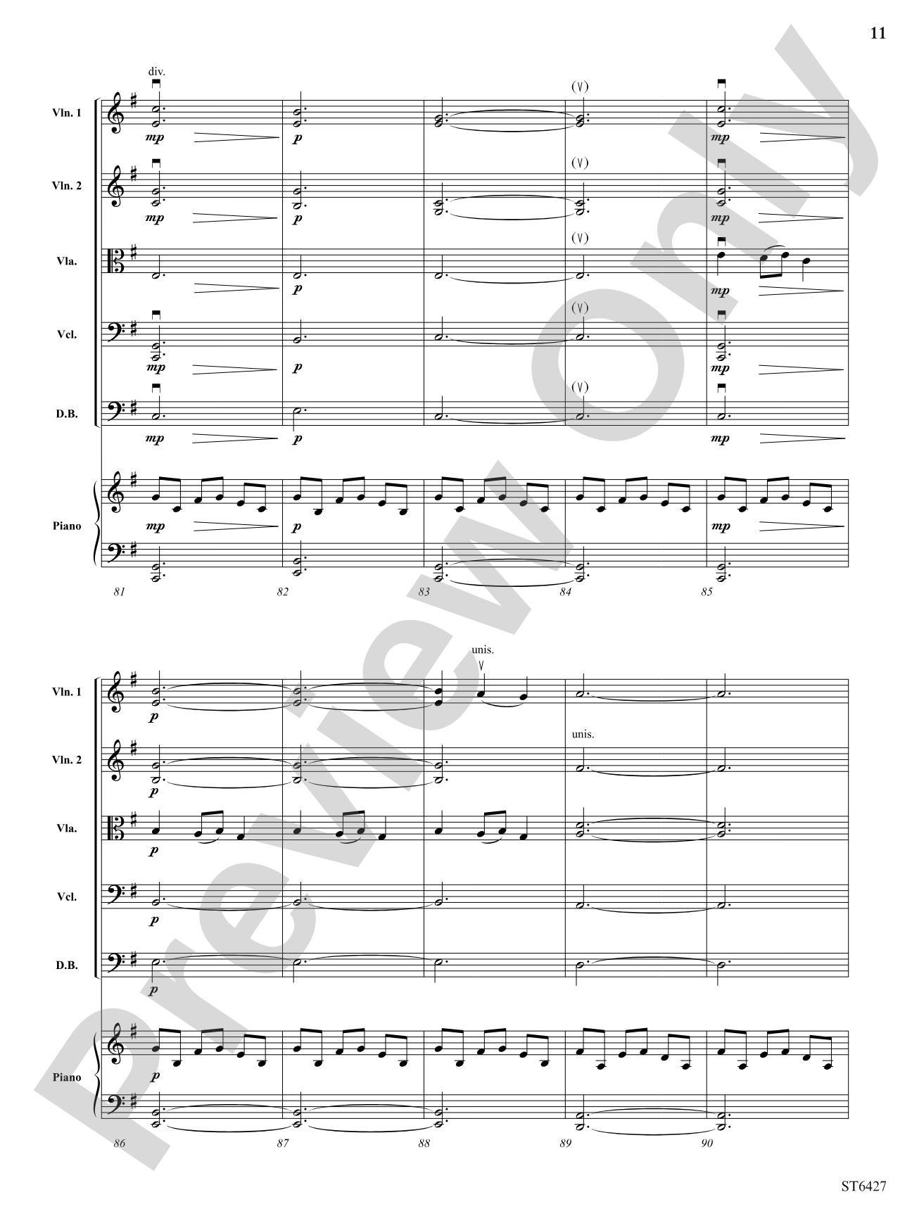 A Solitary Wish: String Orchestra Conductor Score & Parts
