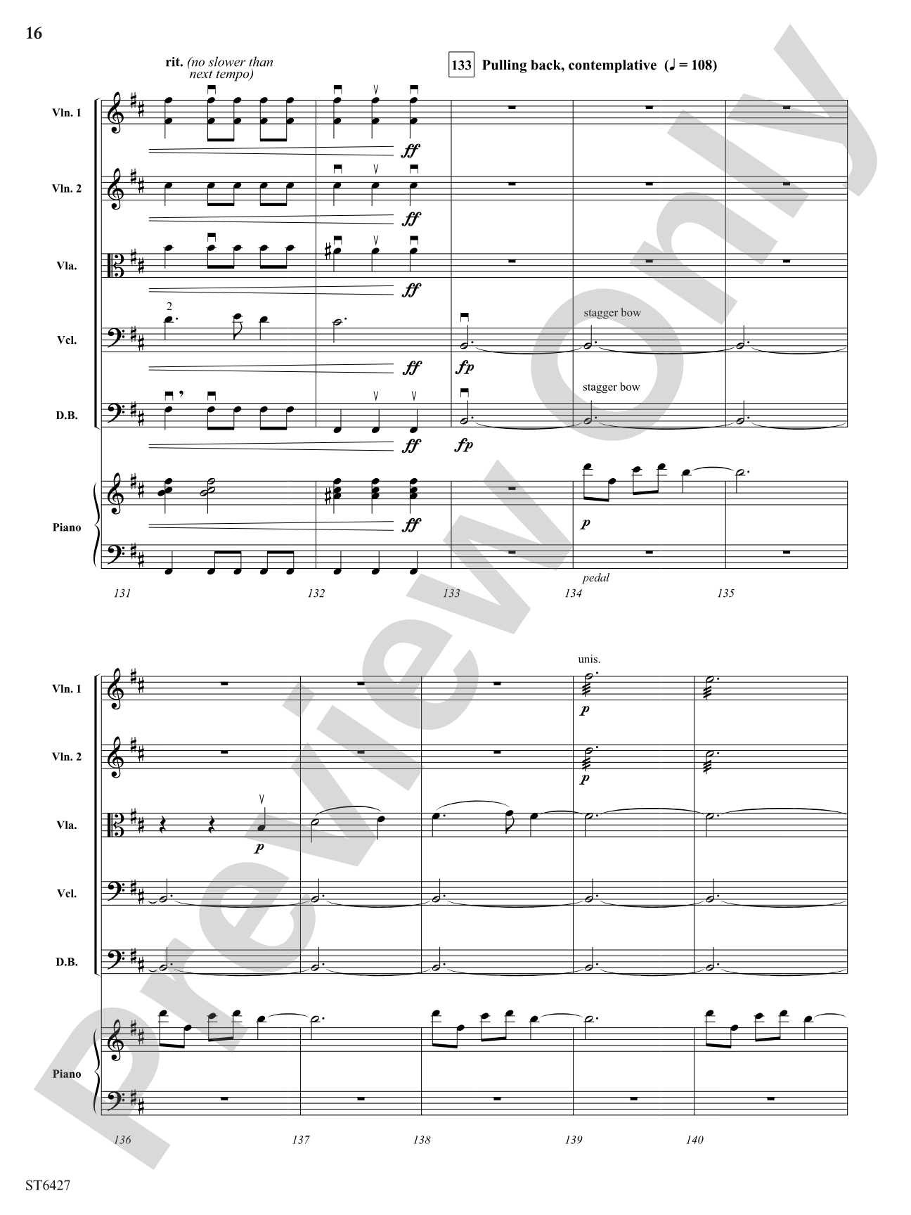 A Solitary Wish: String Orchestra Conductor Score & Parts
