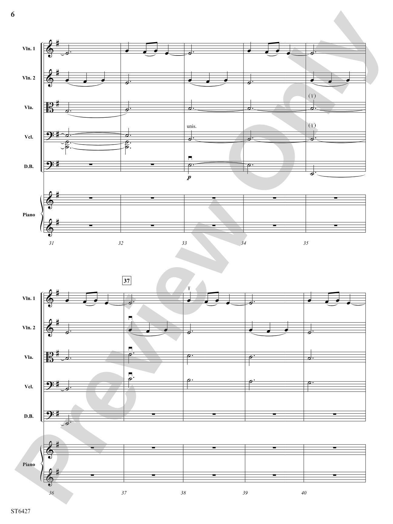 A Solitary Wish: String Orchestra Conductor Score & Parts