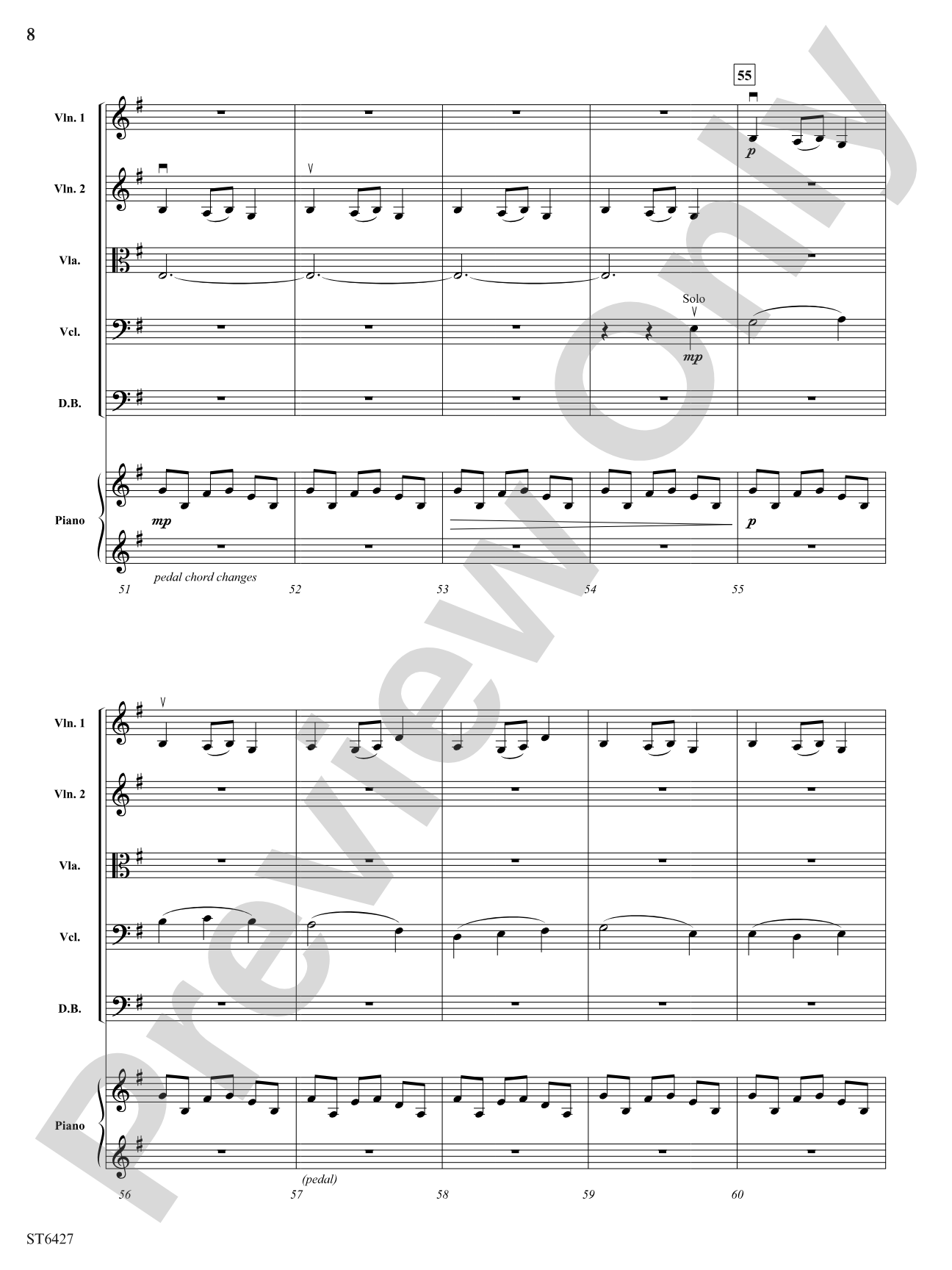 A Solitary Wish: String Orchestra Conductor Score & Parts