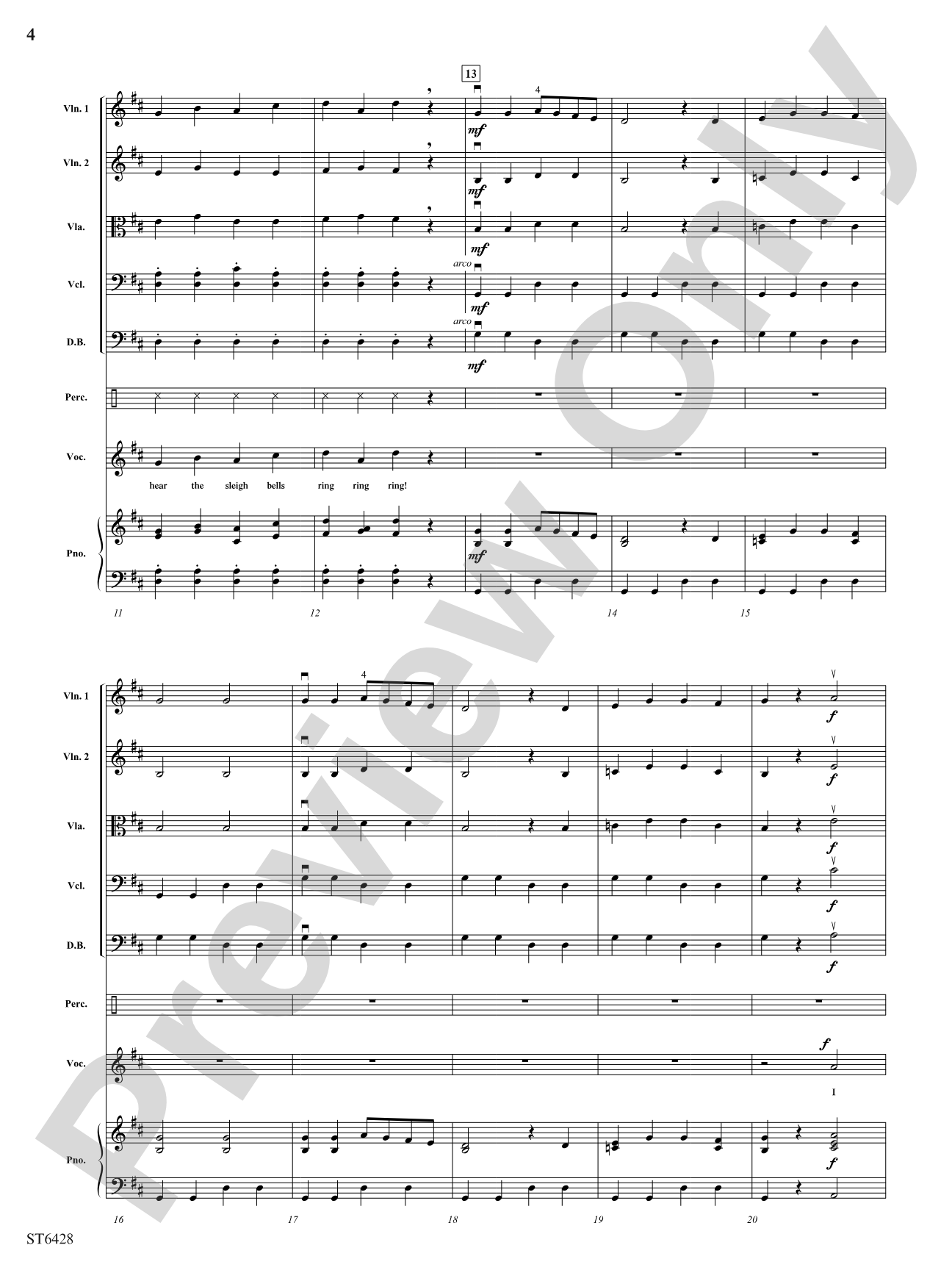 Chimes and Bells: String Orchestra Conductor Score & Parts