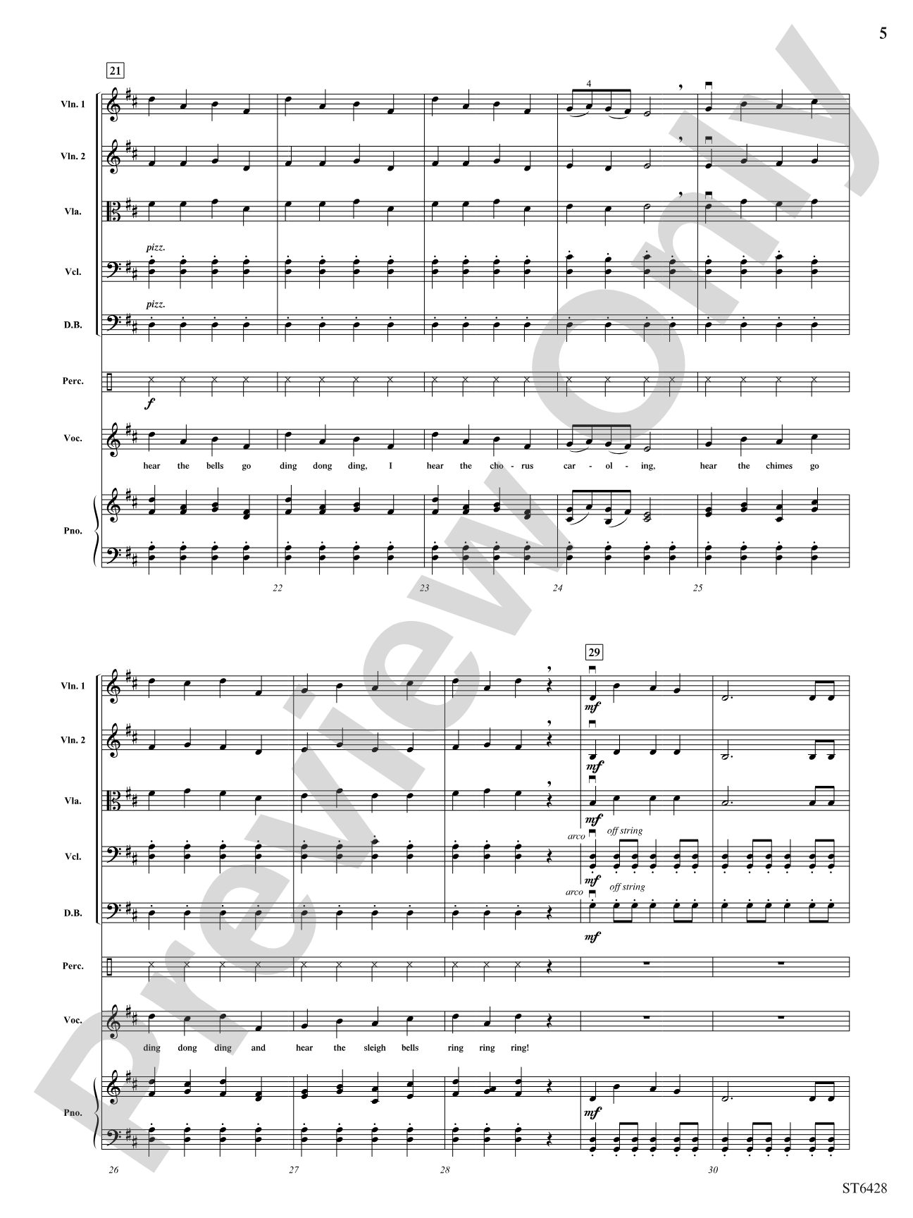 Chimes and Bells: String Orchestra Conductor Score & Parts