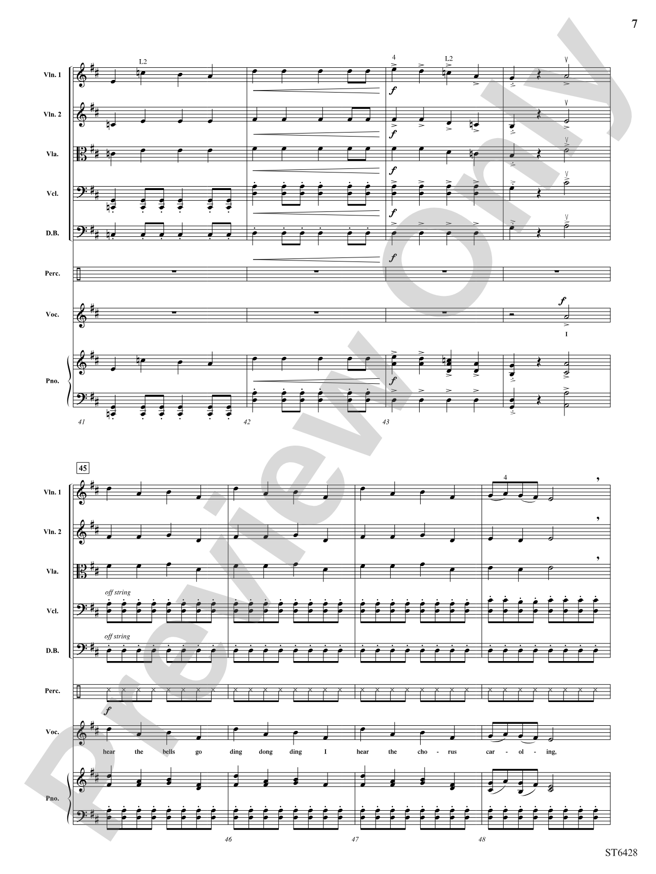 Chimes and Bells: String Orchestra Conductor Score & Parts