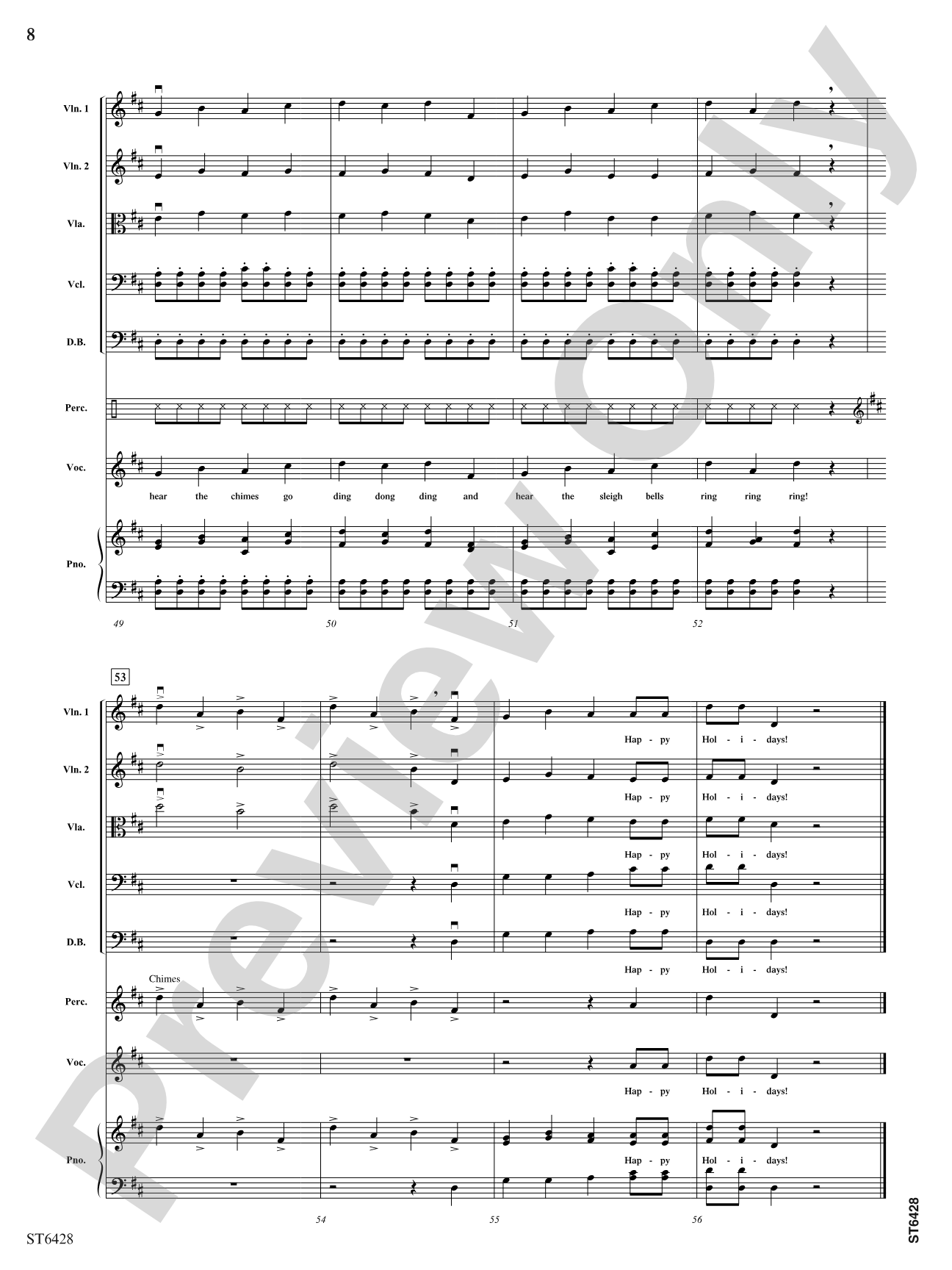 Chimes and Bells: String Orchestra Conductor Score & Parts