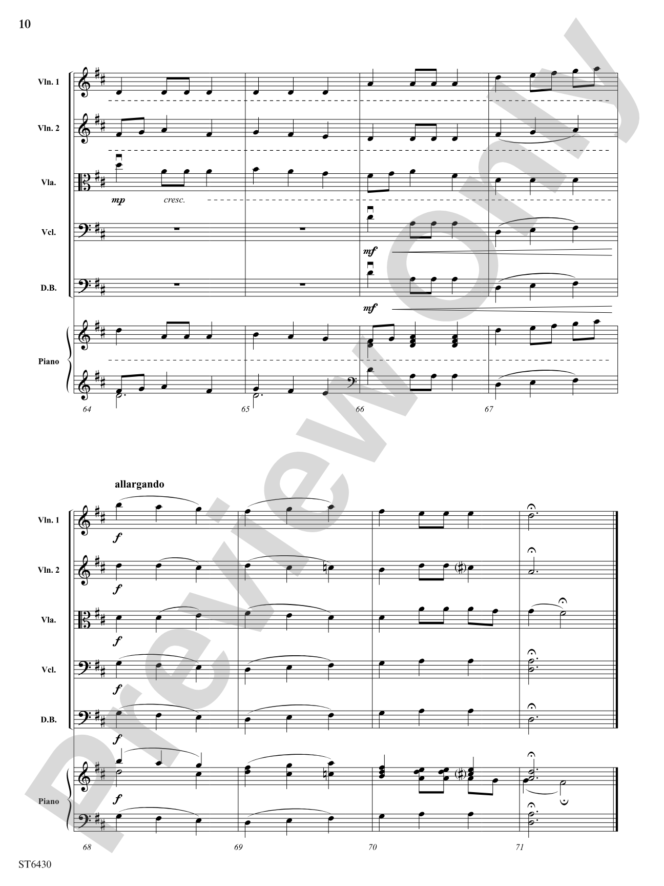 Masquerade Waltz: String Orchestra Conductor Score & Parts