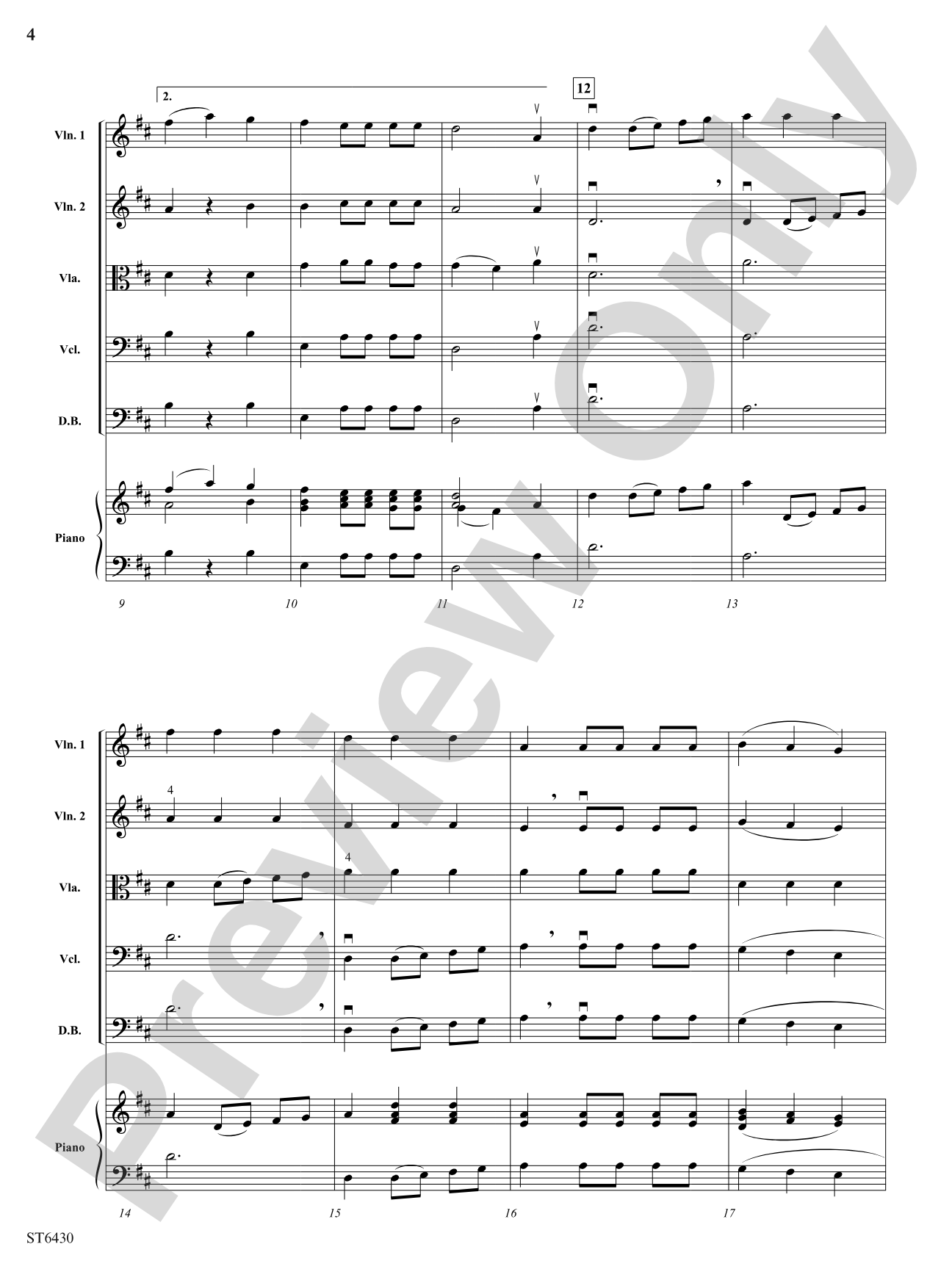 Masquerade Waltz: String Orchestra Conductor Score & Parts