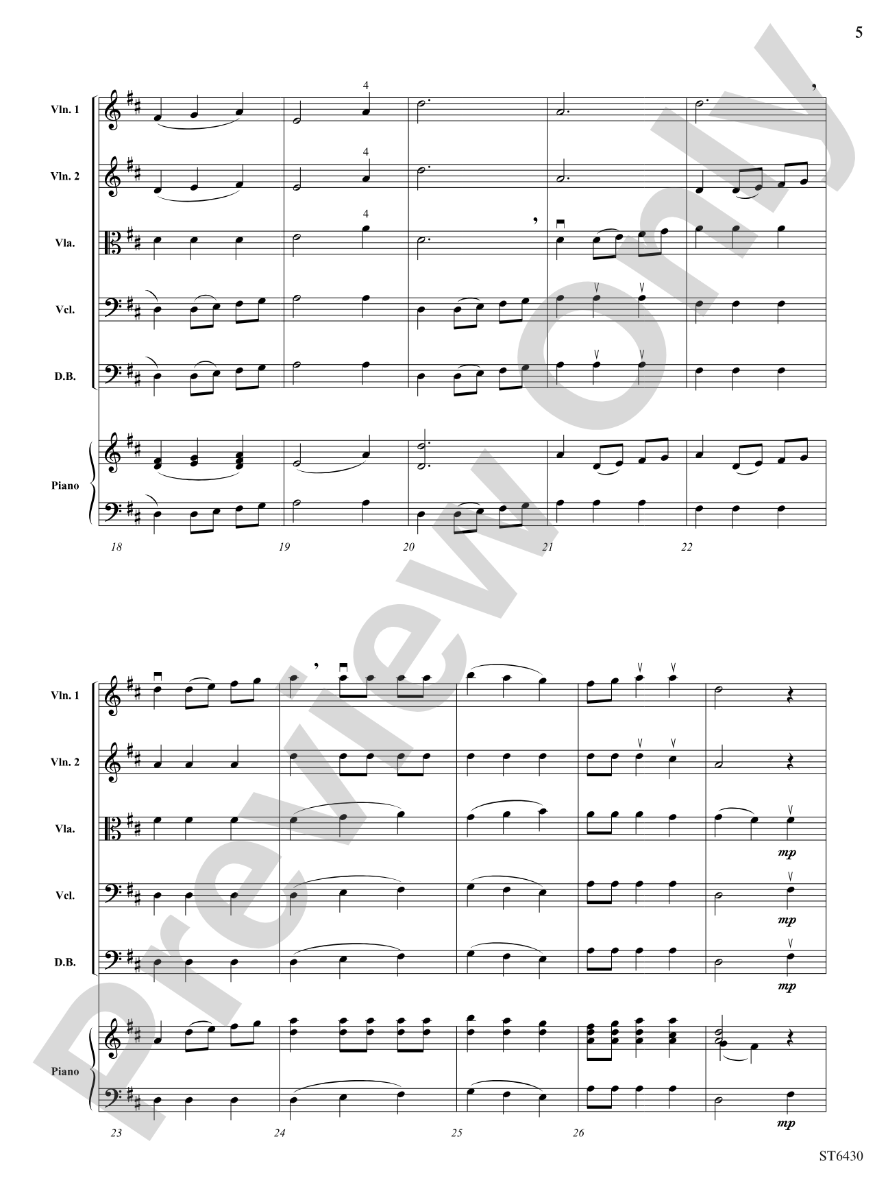Masquerade Waltz: String Orchestra Conductor Score & Parts