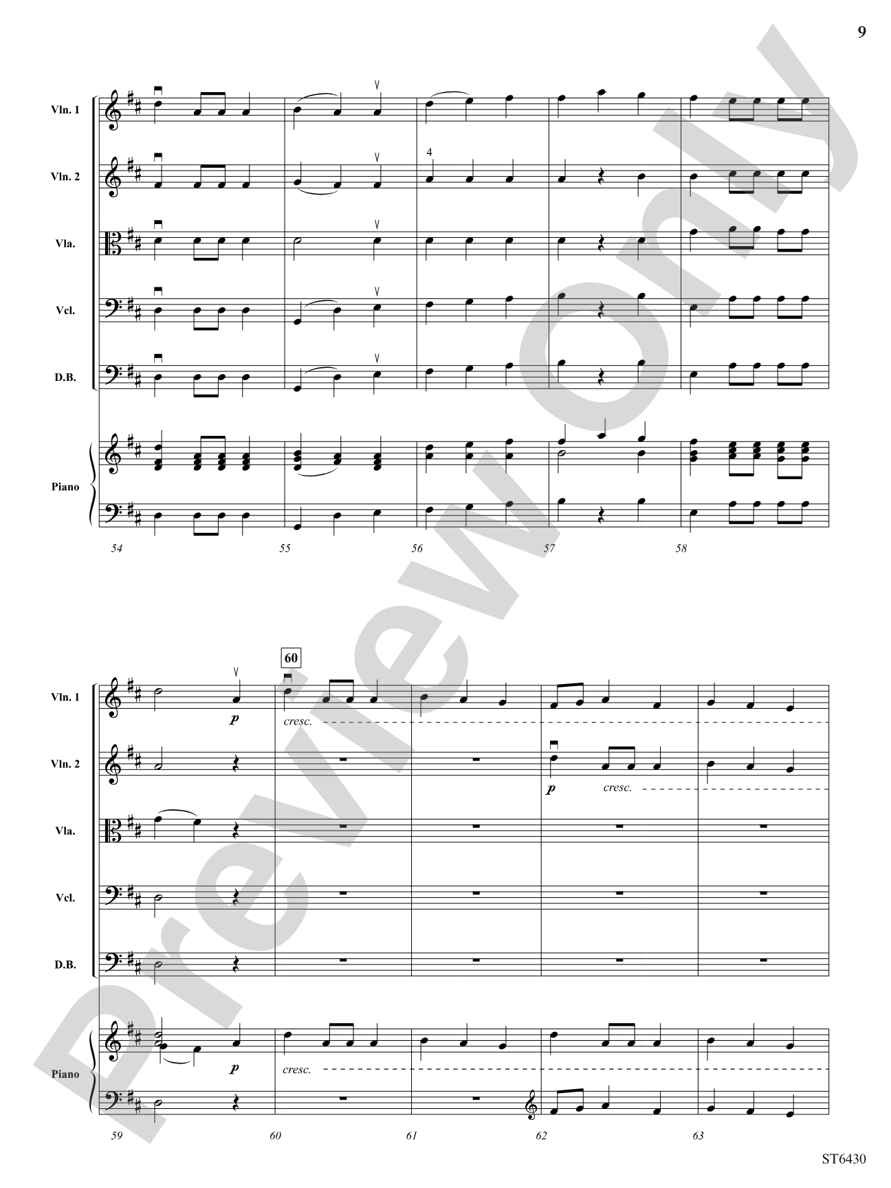 Masquerade Waltz: String Orchestra Conductor Score & Parts