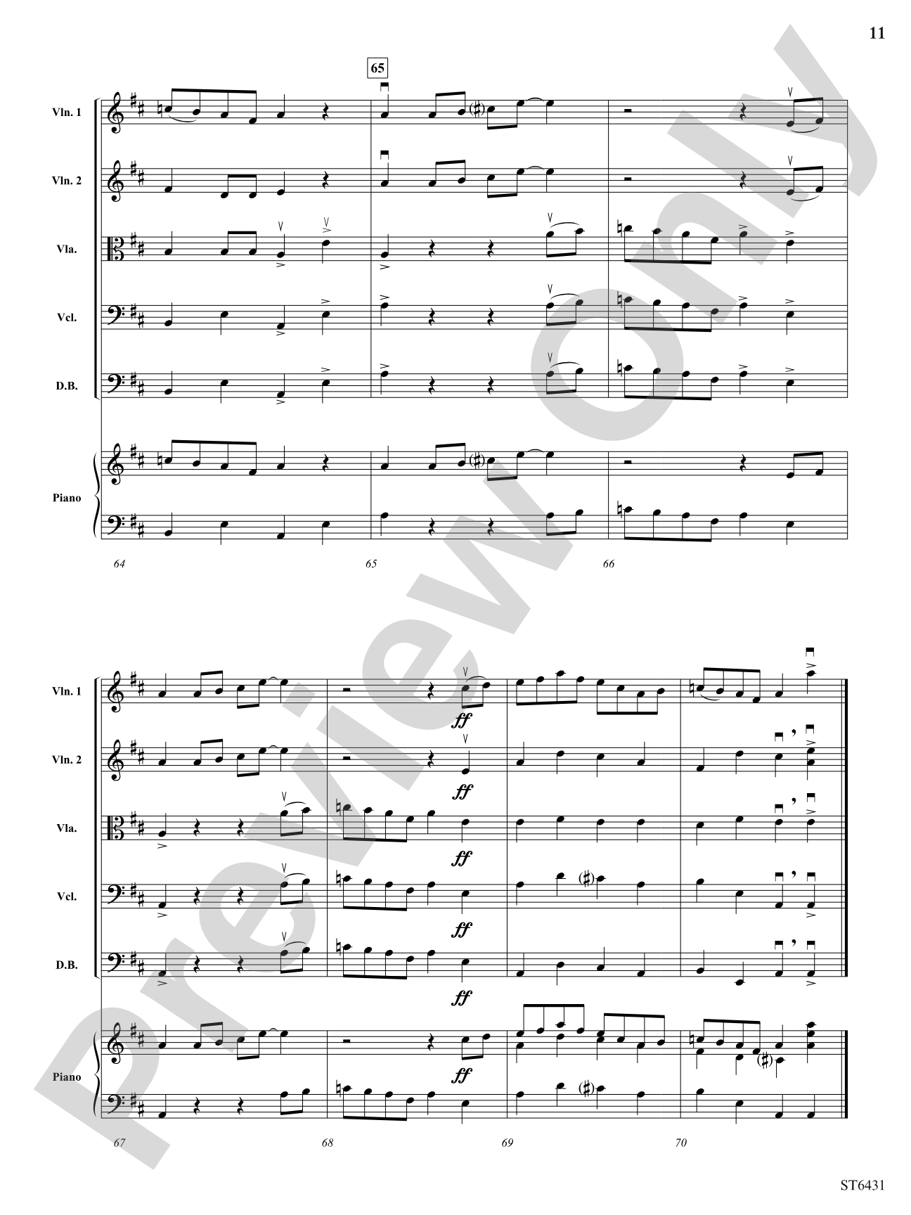 Wild West Hoedown: String Orchestra Conductor Score & Parts