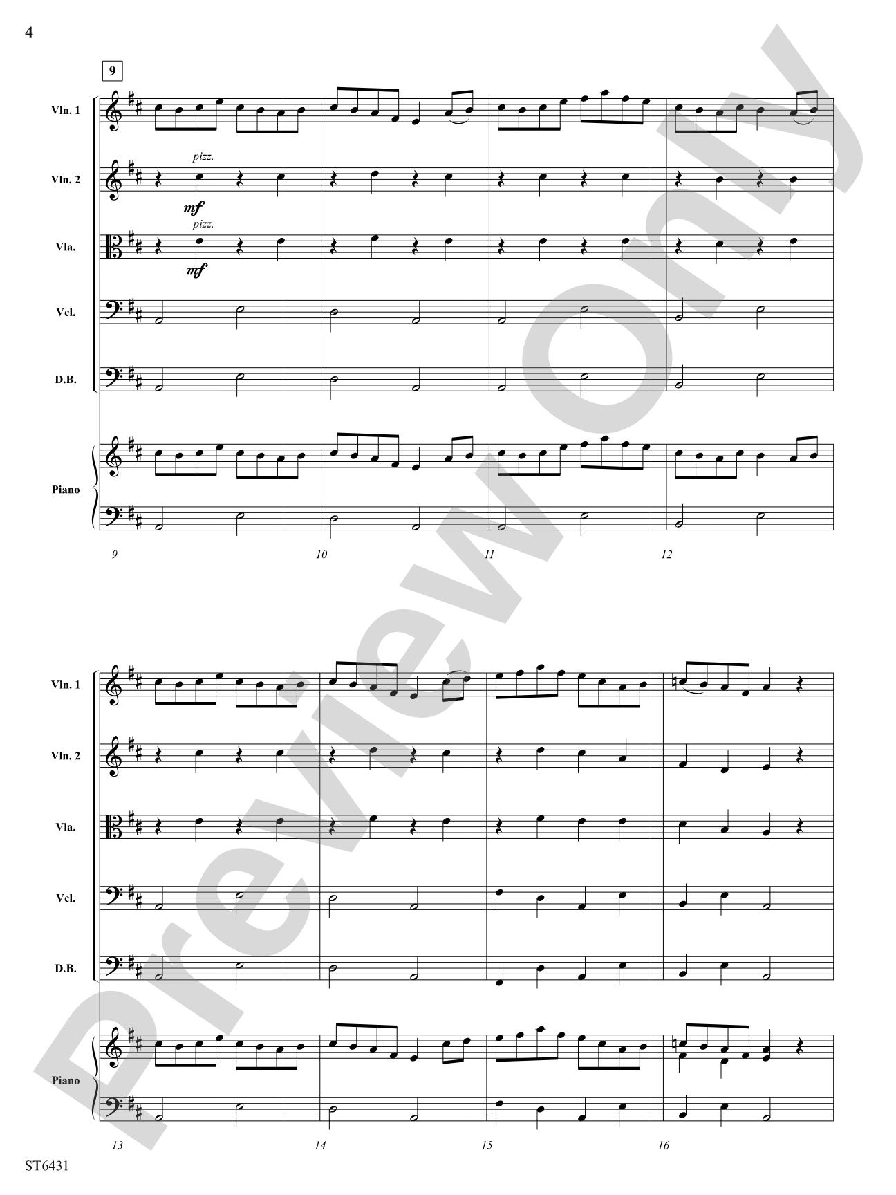 Wild West Hoedown: String Orchestra Conductor Score & Parts