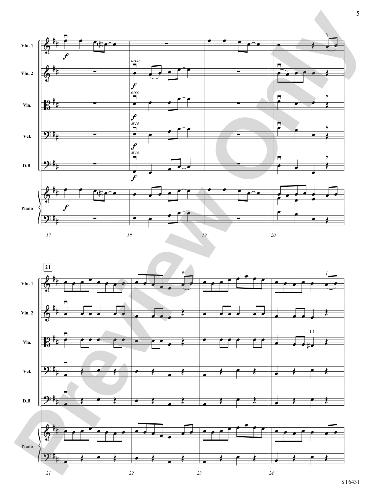 Wild West Hoedown: String Orchestra Conductor Score & Parts