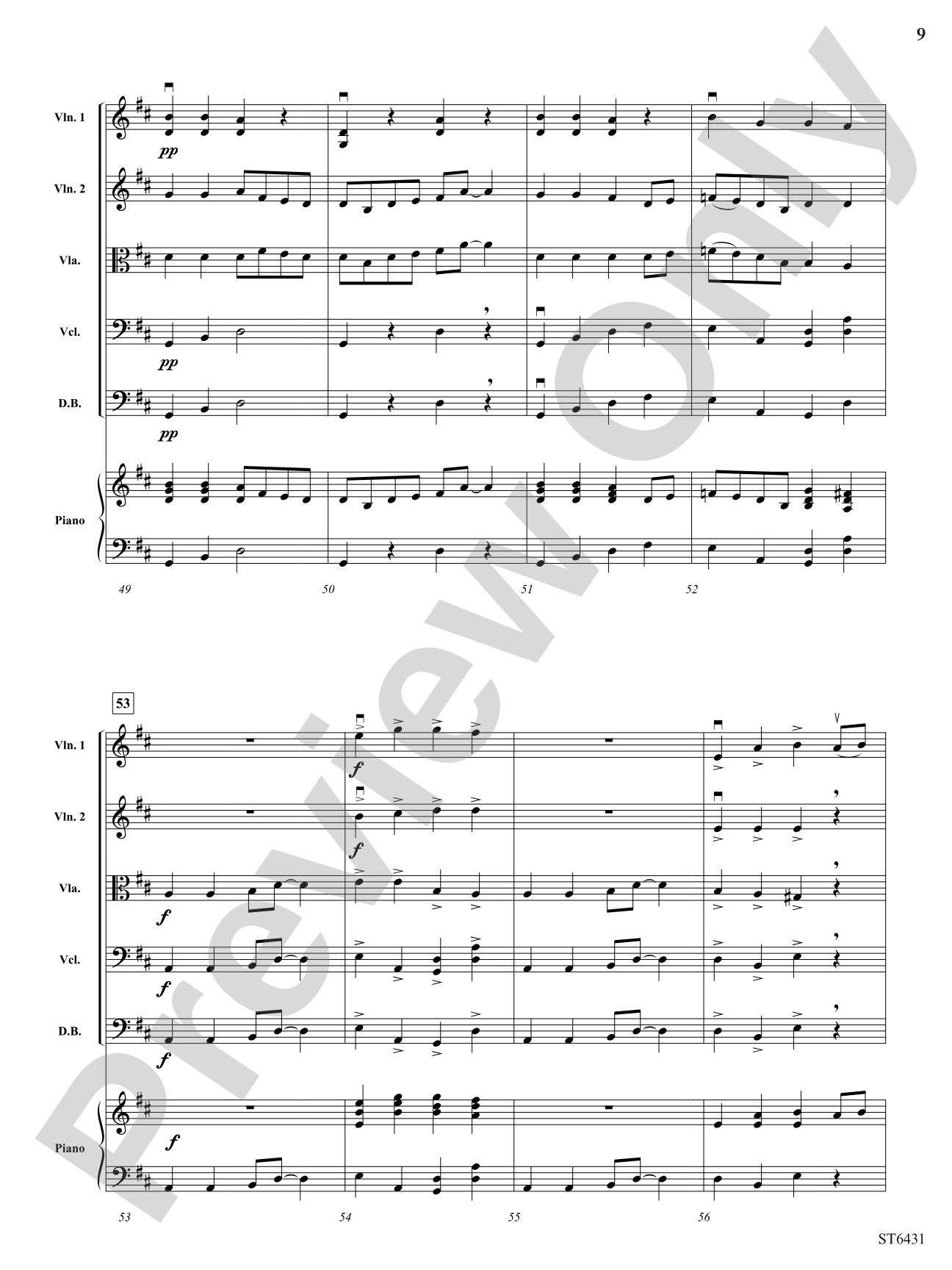 Wild West Hoedown: String Orchestra Conductor Score & Parts