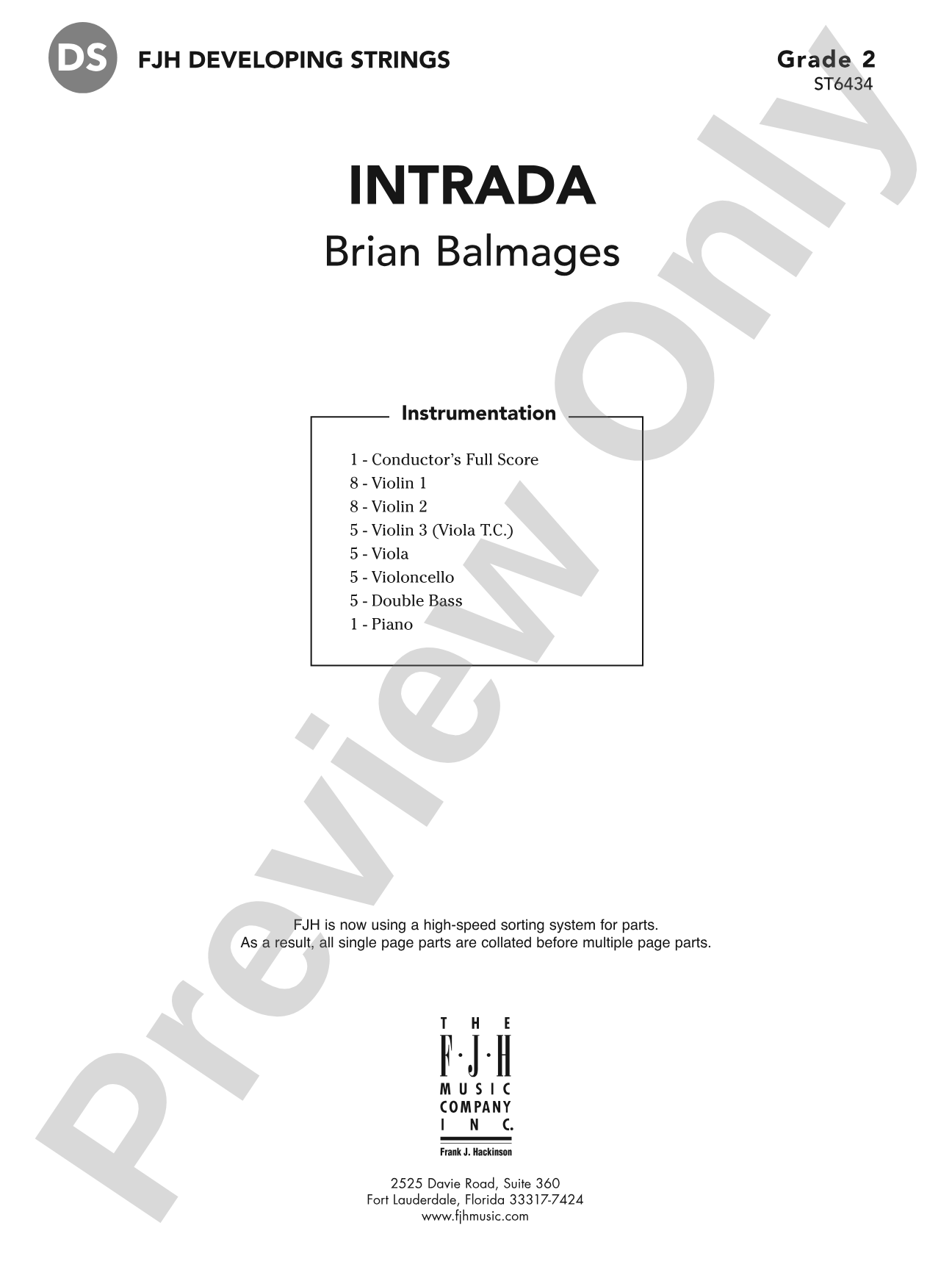 Intrada: Score
