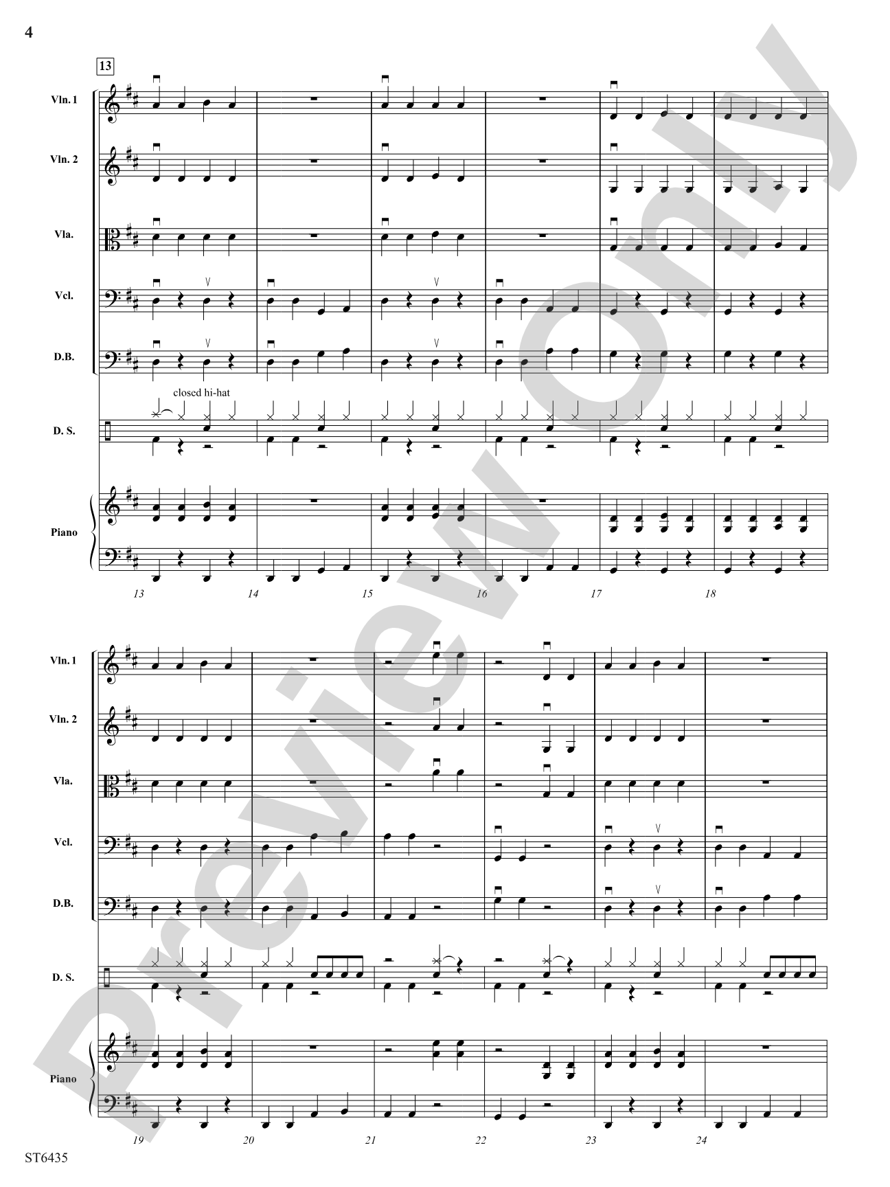 First Finger Rock: String Orchestra Conductor Score & Parts