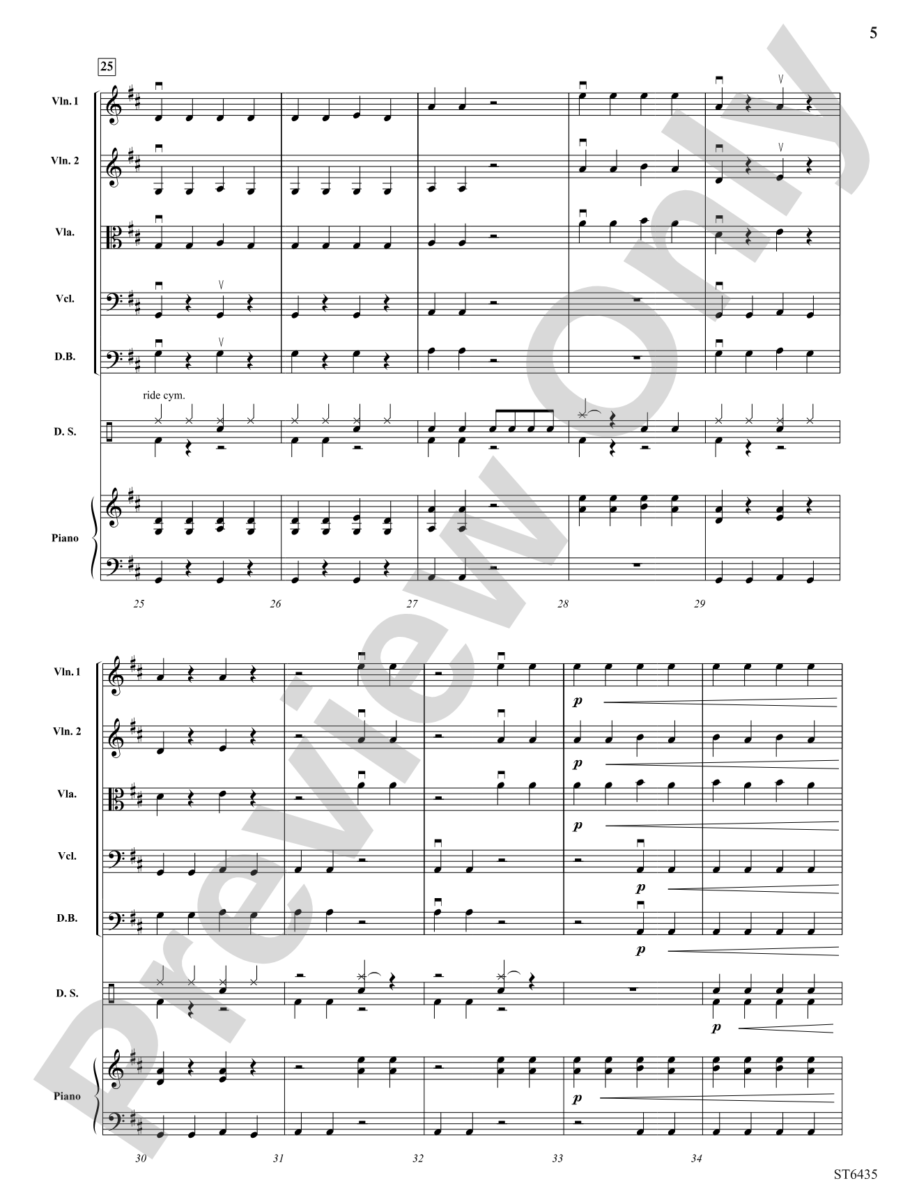 First Finger Rock: String Orchestra Conductor Score & Parts
