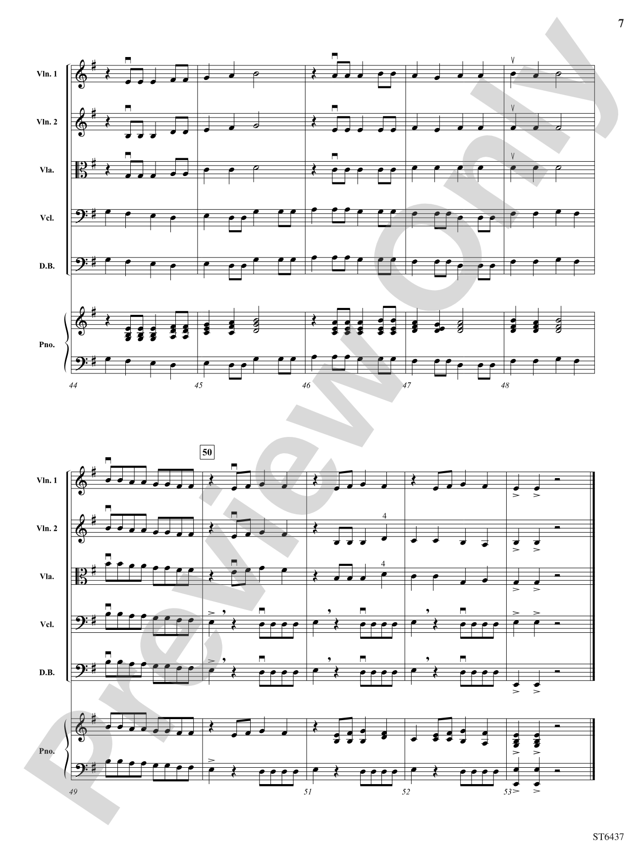 Lost Island: String Orchestra Conductor Score & Parts