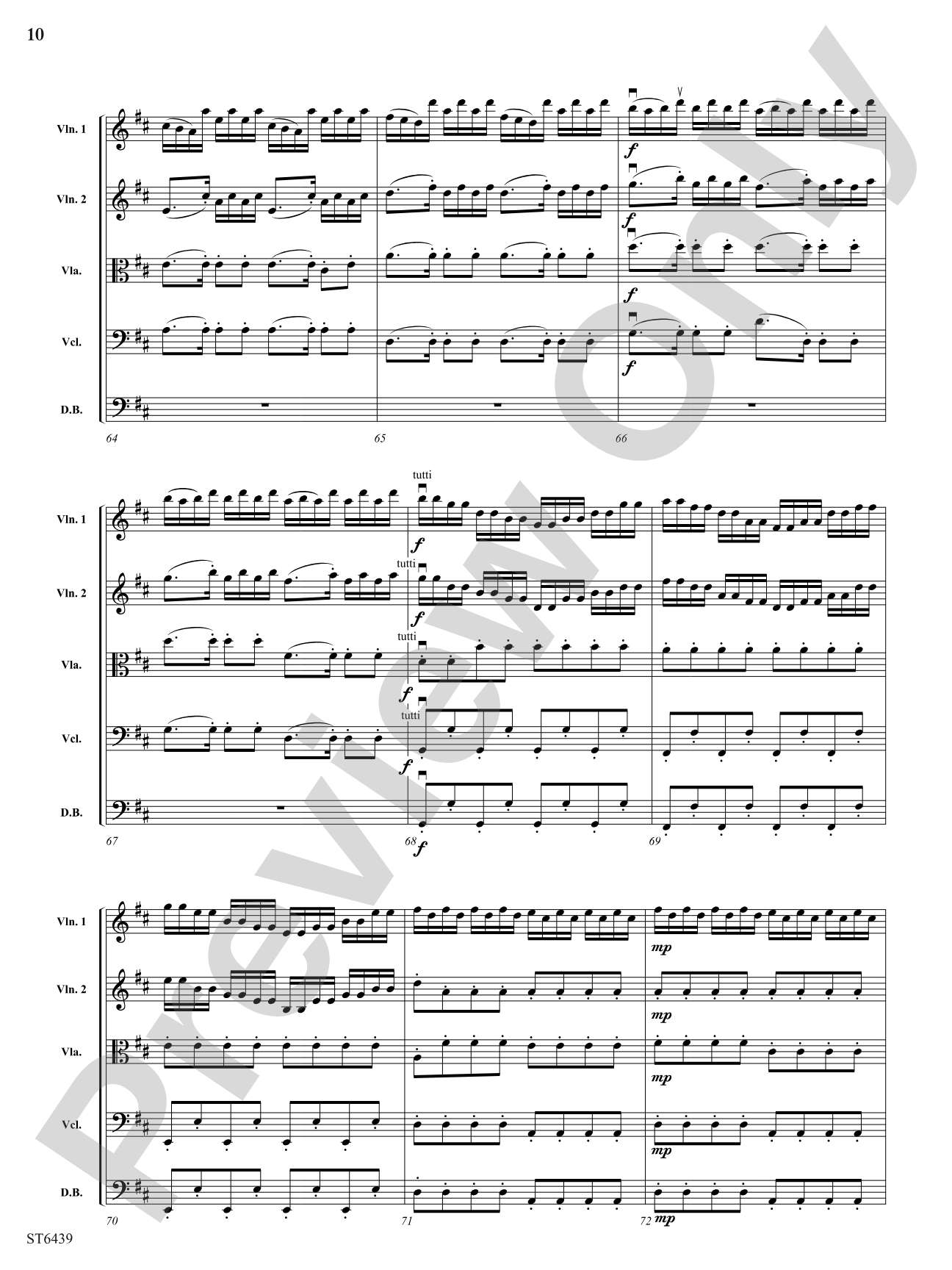 Concerto Grosso in D Major: String Orchestra Conductor Score & Parts