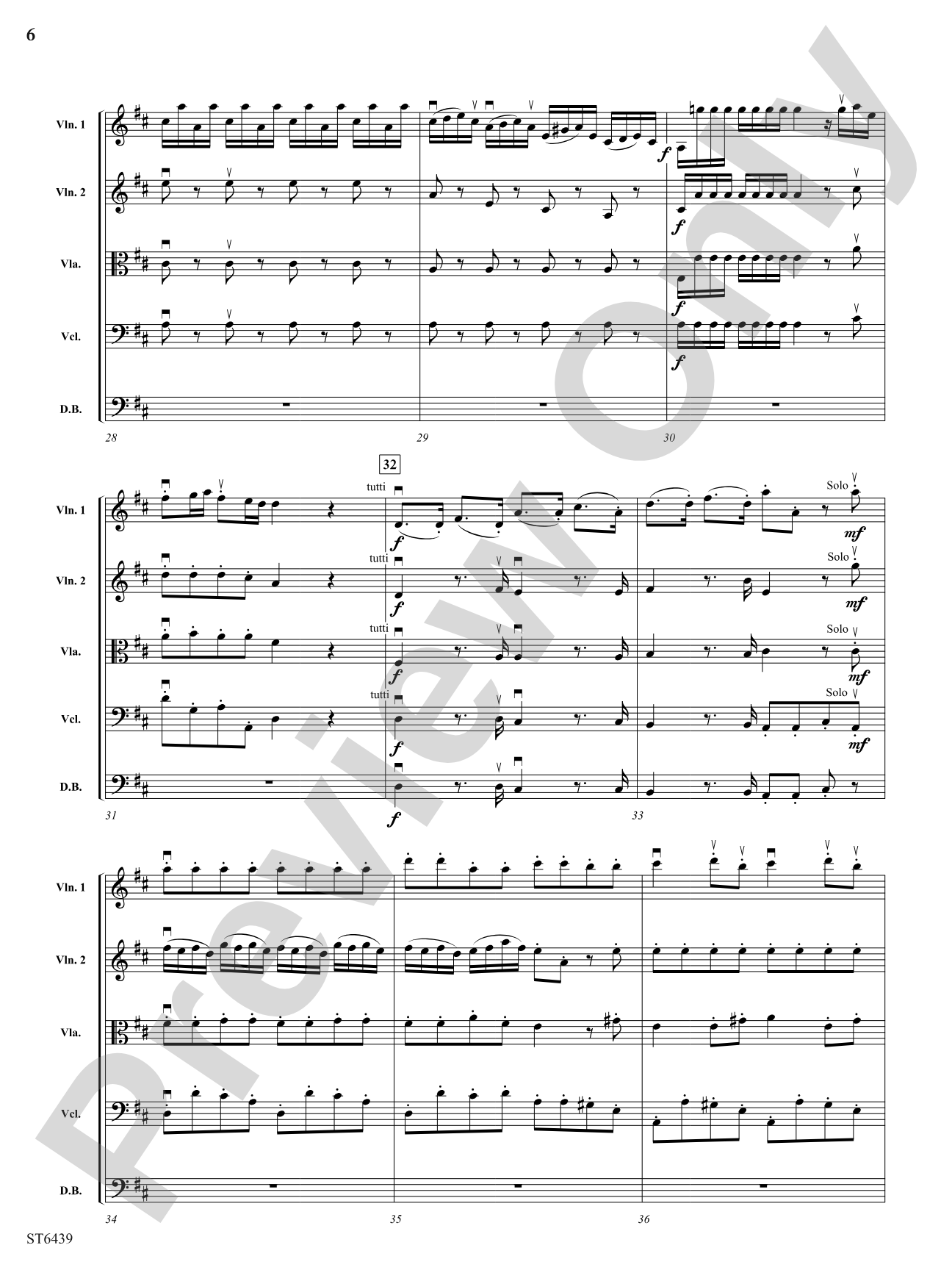 Concerto Grosso in D Major: String Orchestra Conductor Score & Parts