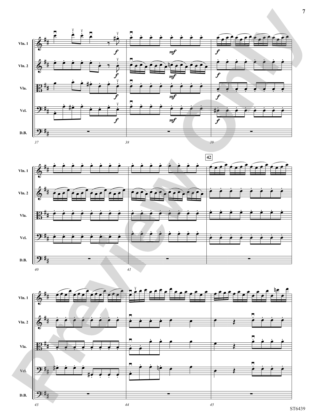 Concerto Grosso in D Major: String Orchestra Conductor Score & Parts