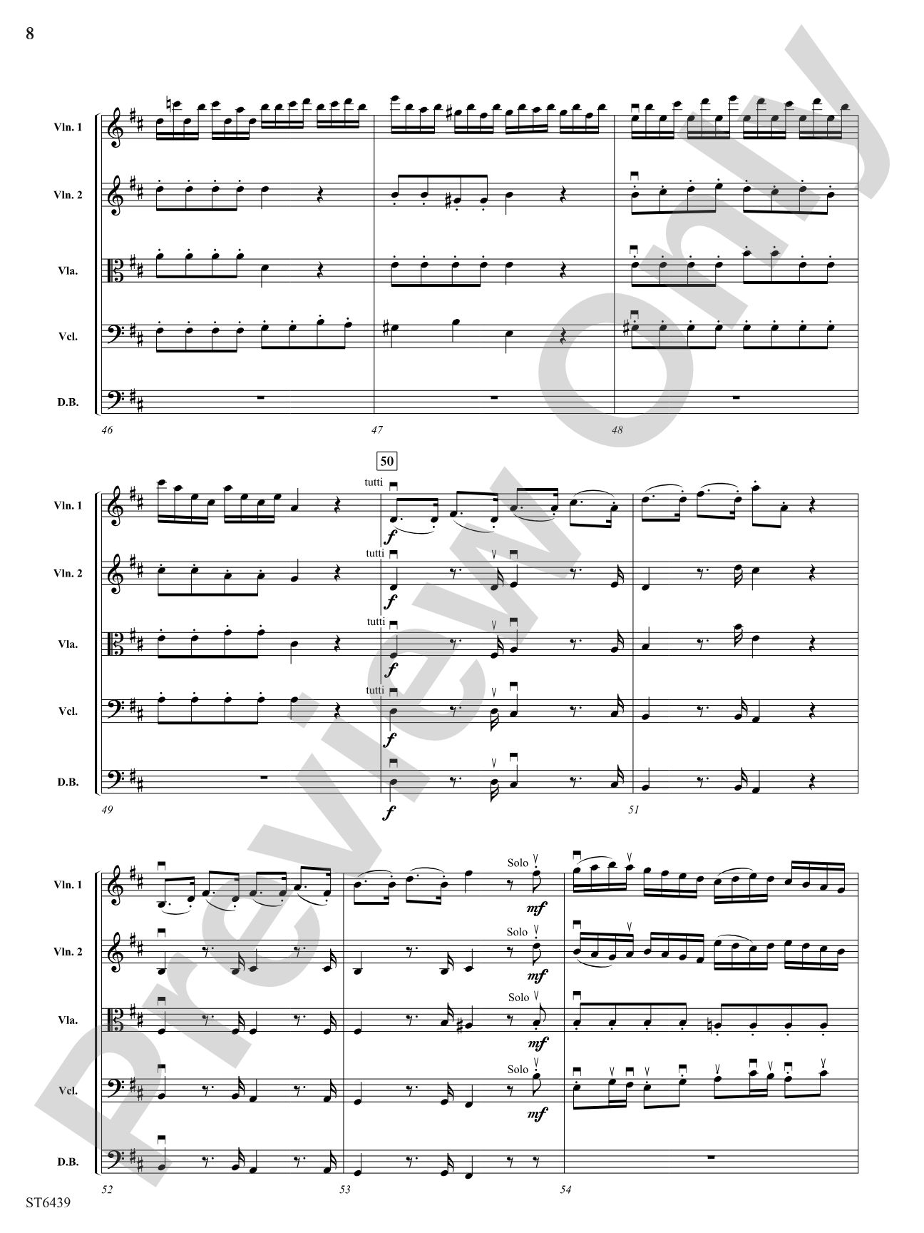 Concerto Grosso in D Major: String Orchestra Conductor Score & Parts
