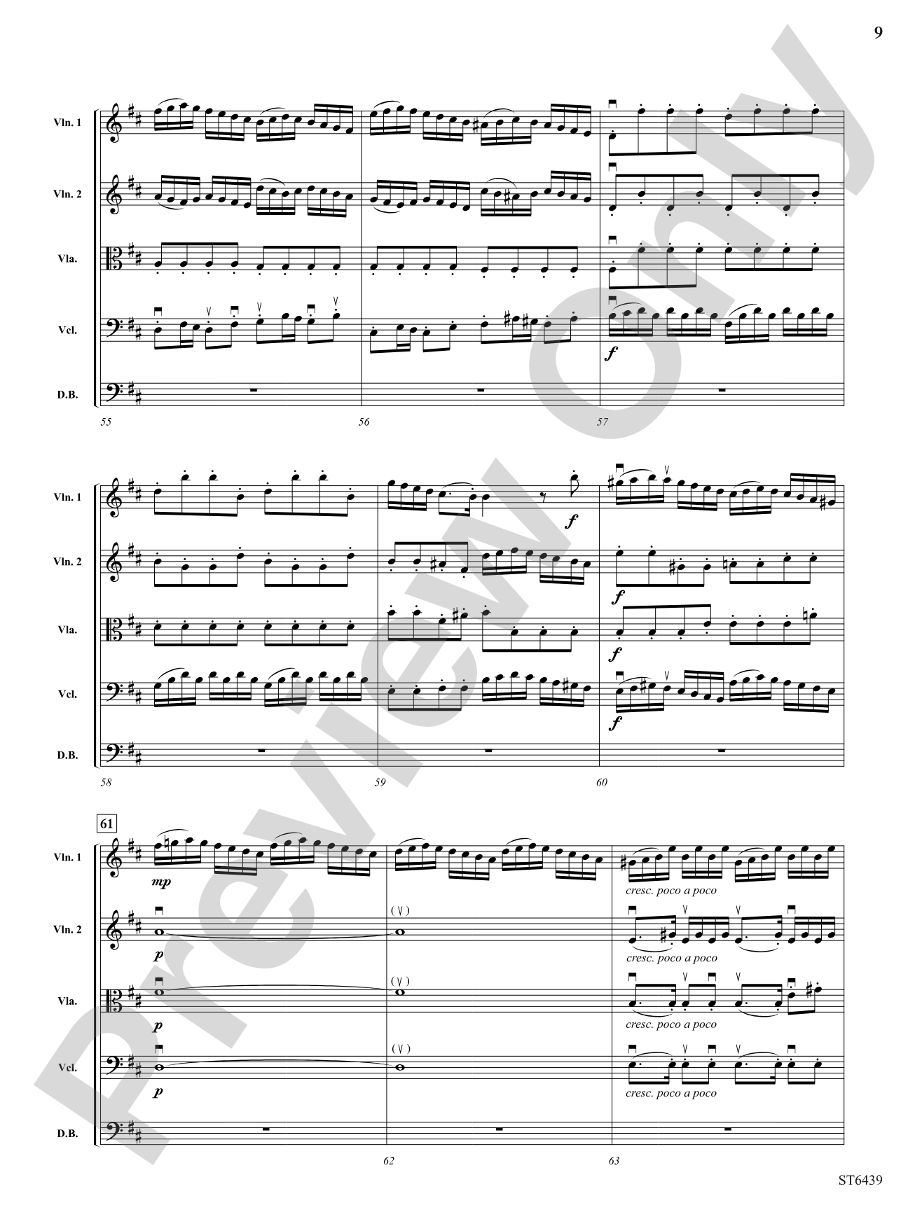 Concerto Grosso in D Major: String Orchestra Conductor Score & Parts