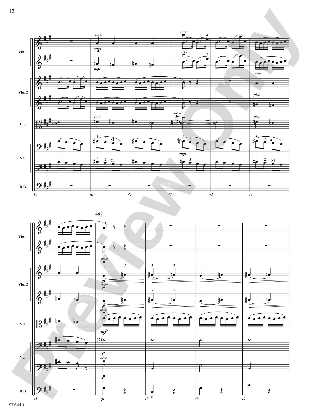 Mother Goose Suite: String Orchestra Conductor Score & Parts