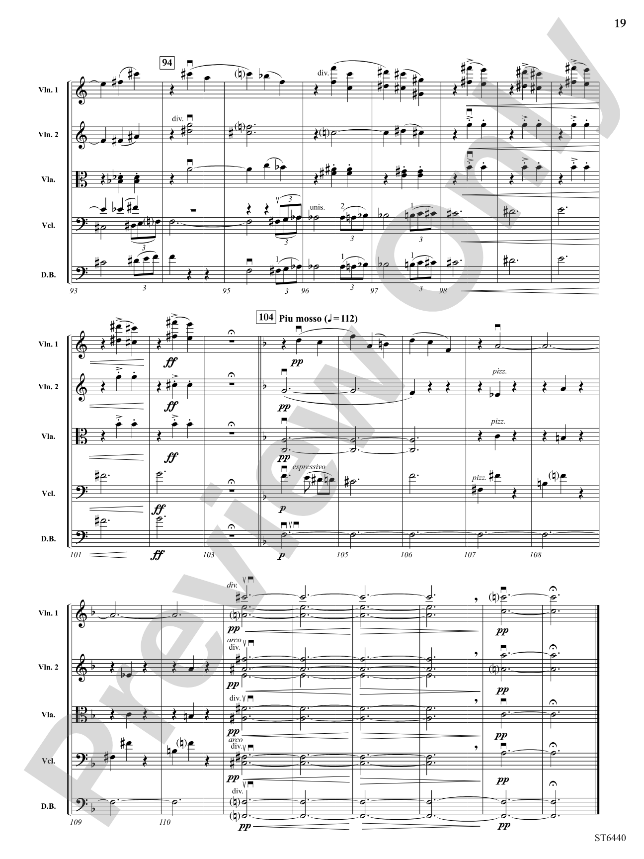 Mother Goose Suite: String Orchestra Conductor Score & Parts