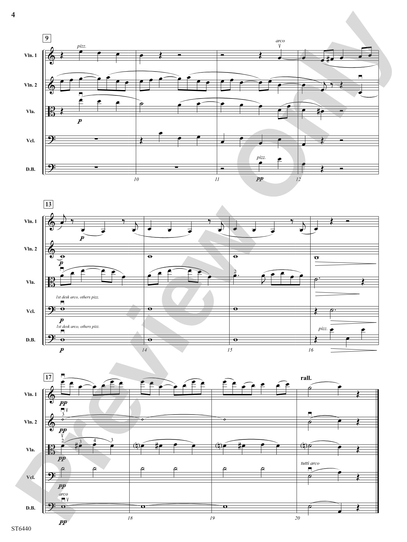 Mother Goose Suite: String Orchestra Conductor Score & Parts