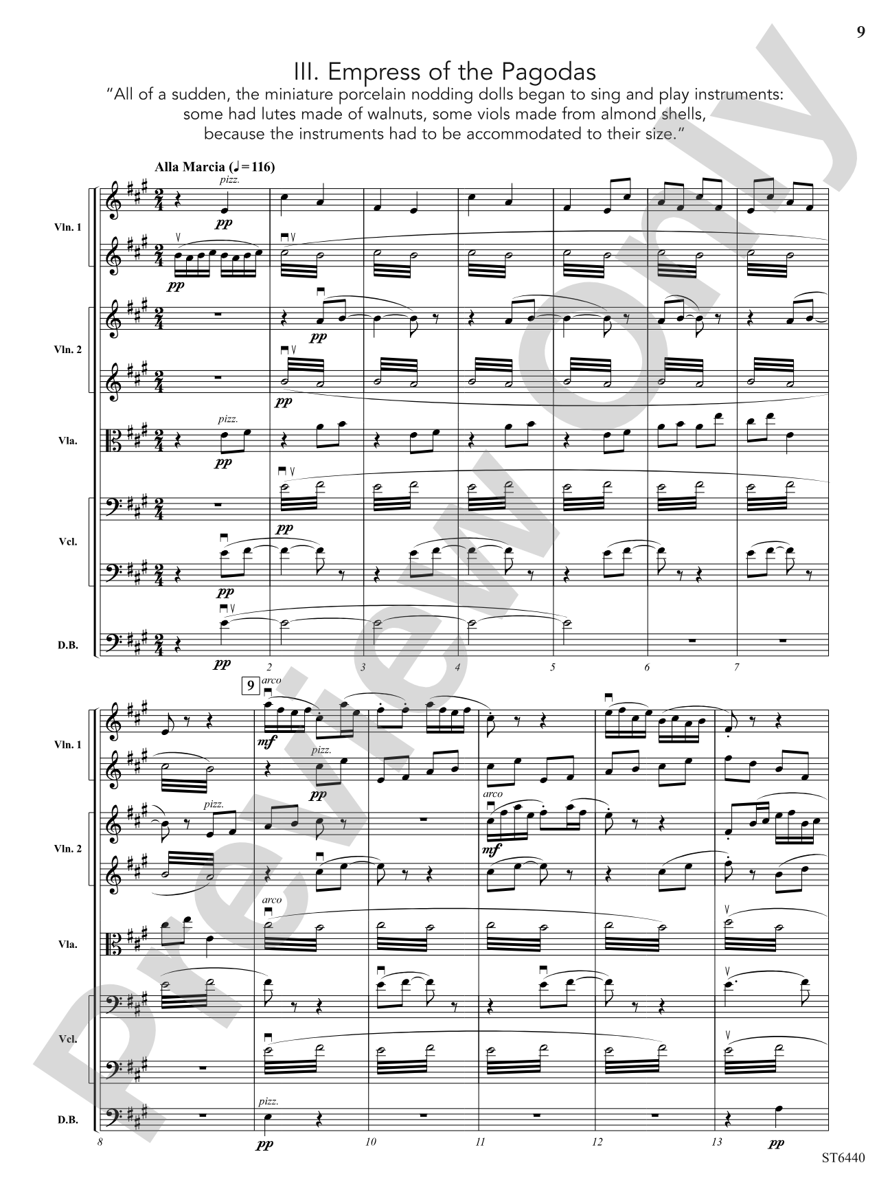 Mother Goose Suite: String Orchestra Conductor Score & Parts