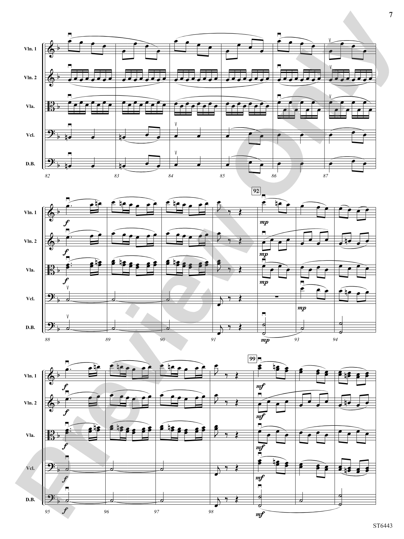 Symphony No 6: String Orchestra Conductor Score & Parts