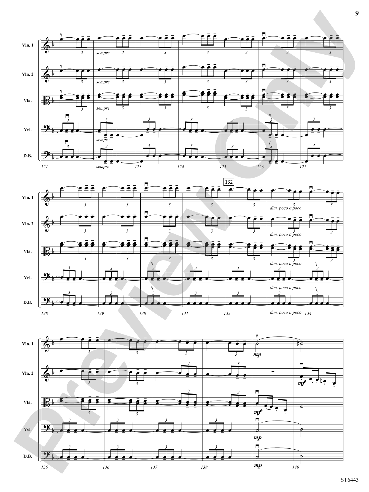 Symphony No 6: String Orchestra Conductor Score & Parts