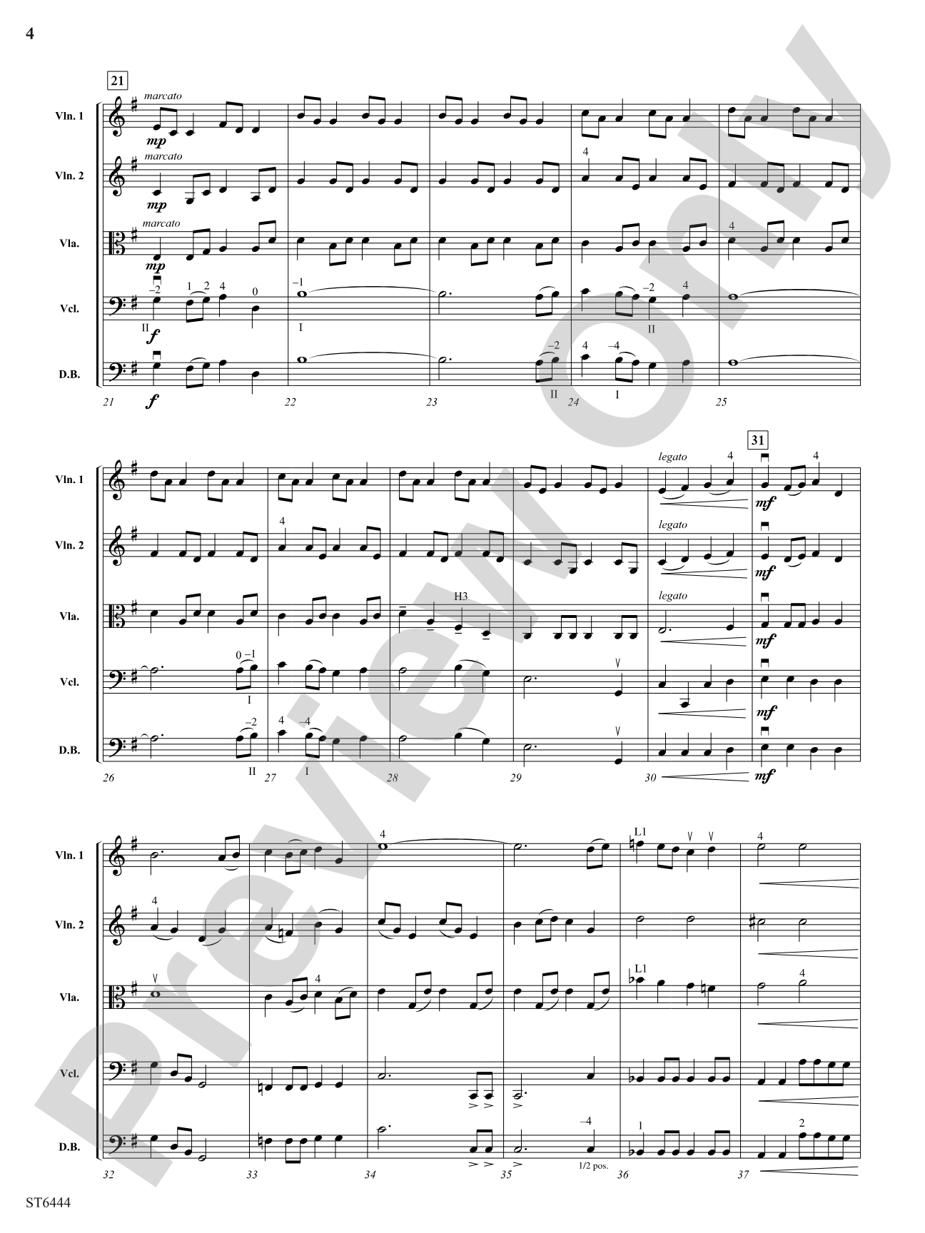 Echelon: String Orchestra Conductor Score & Parts