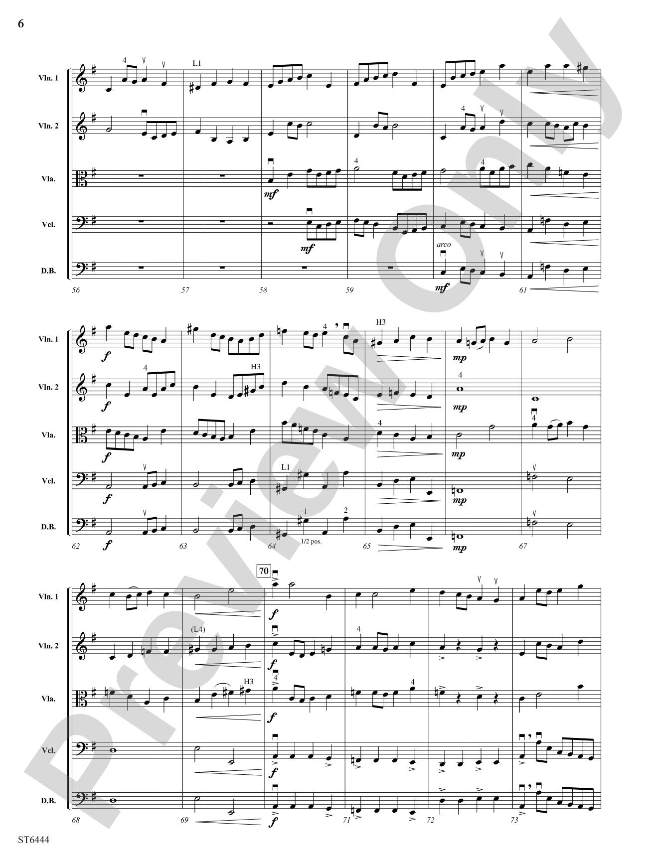 Echelon: String Orchestra Conductor Score & Parts