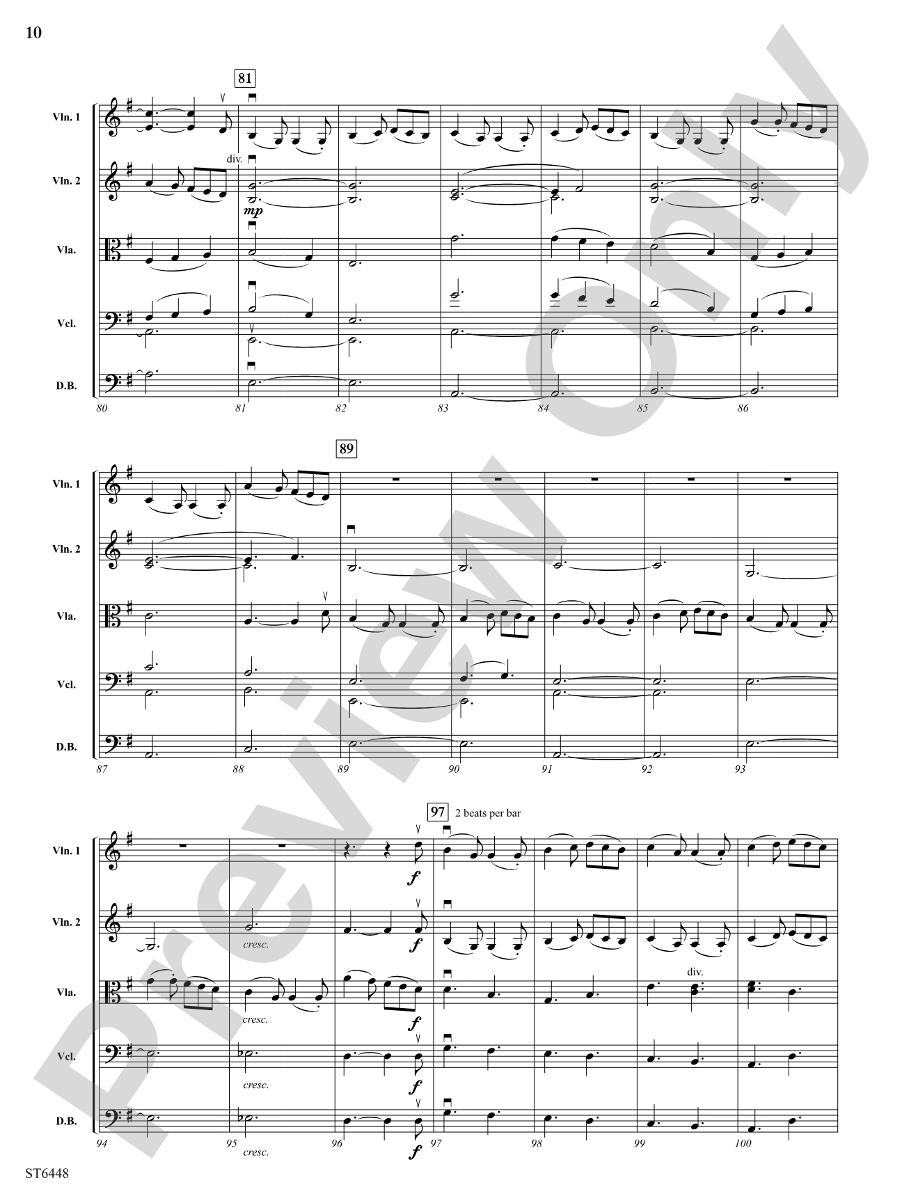 Second Suite: String Orchestra Conductor Score & Parts