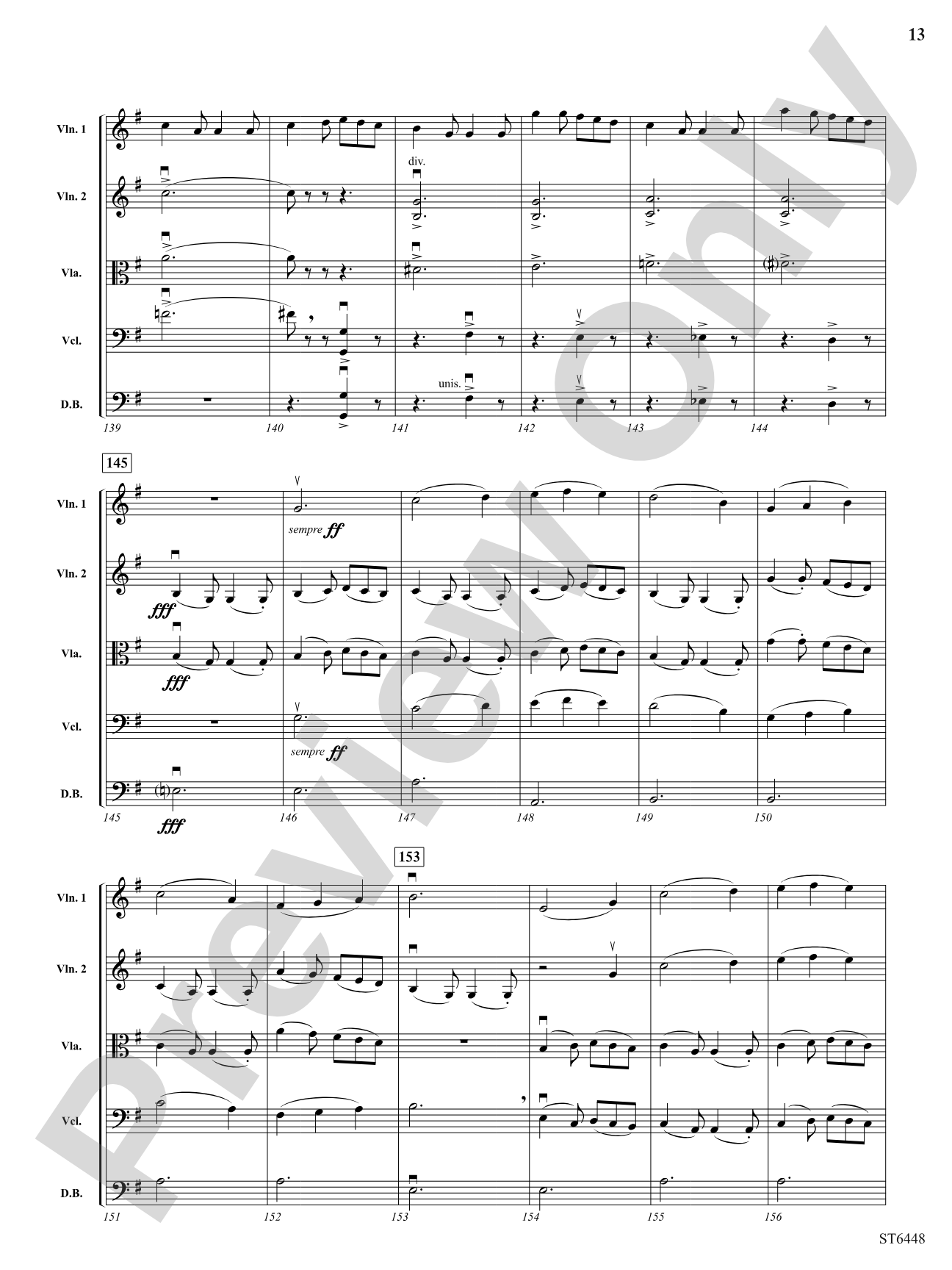 Second Suite: String Orchestra Conductor Score & Parts