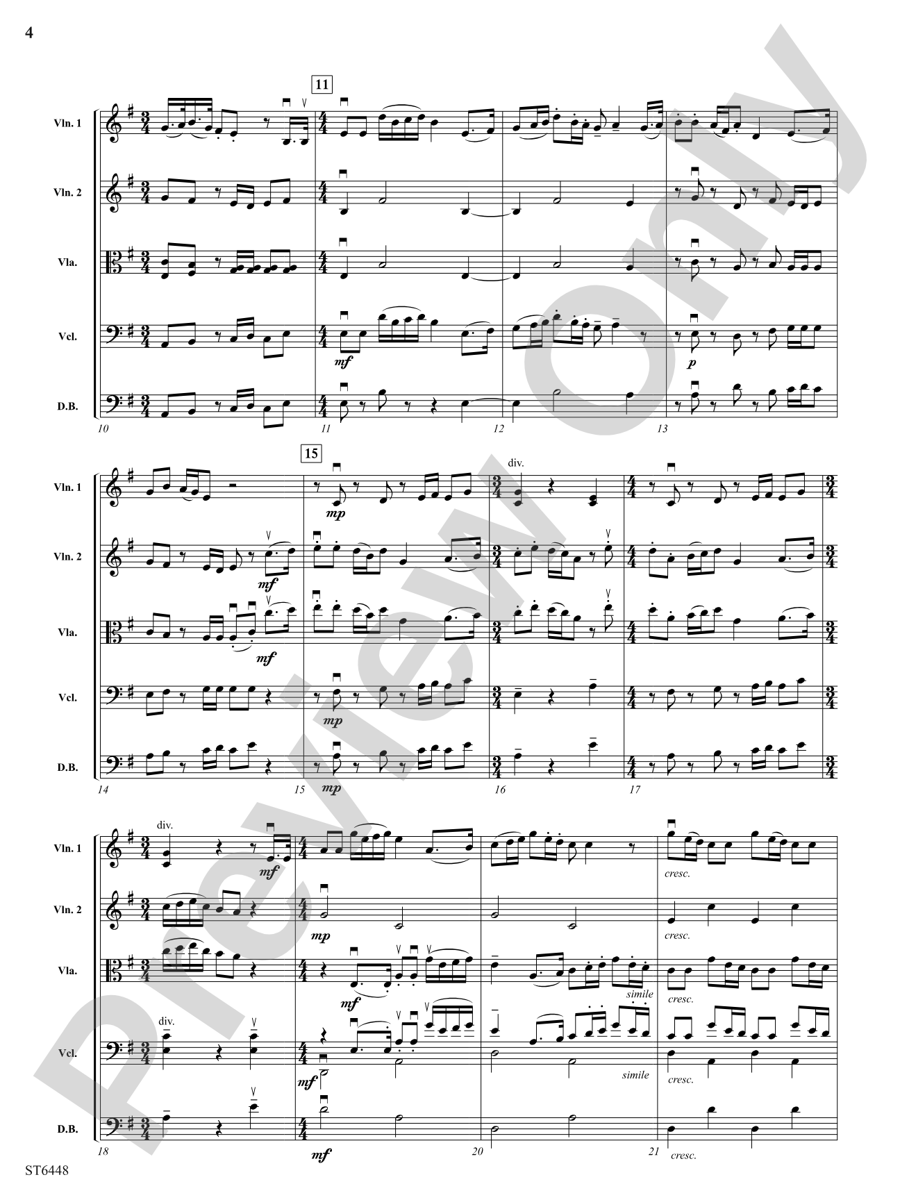 Second Suite: String Orchestra Conductor Score & Parts