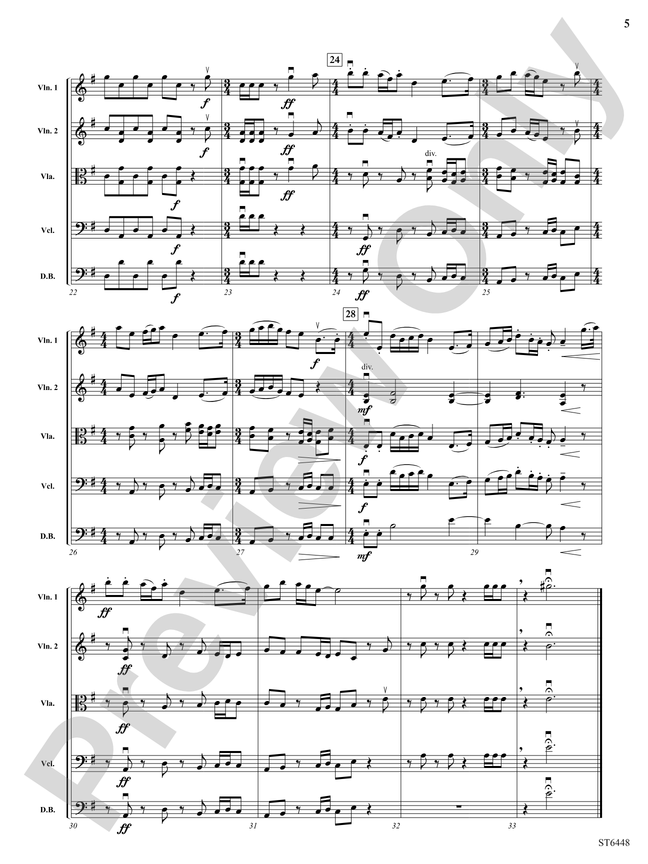 Second Suite: String Orchestra Conductor Score & Parts