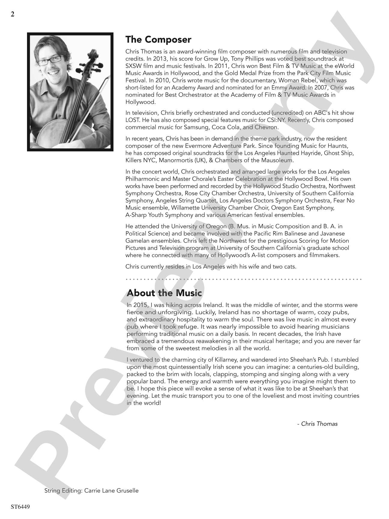 Sheehan's Pub Band: String Orchestra Conductor Score & Parts