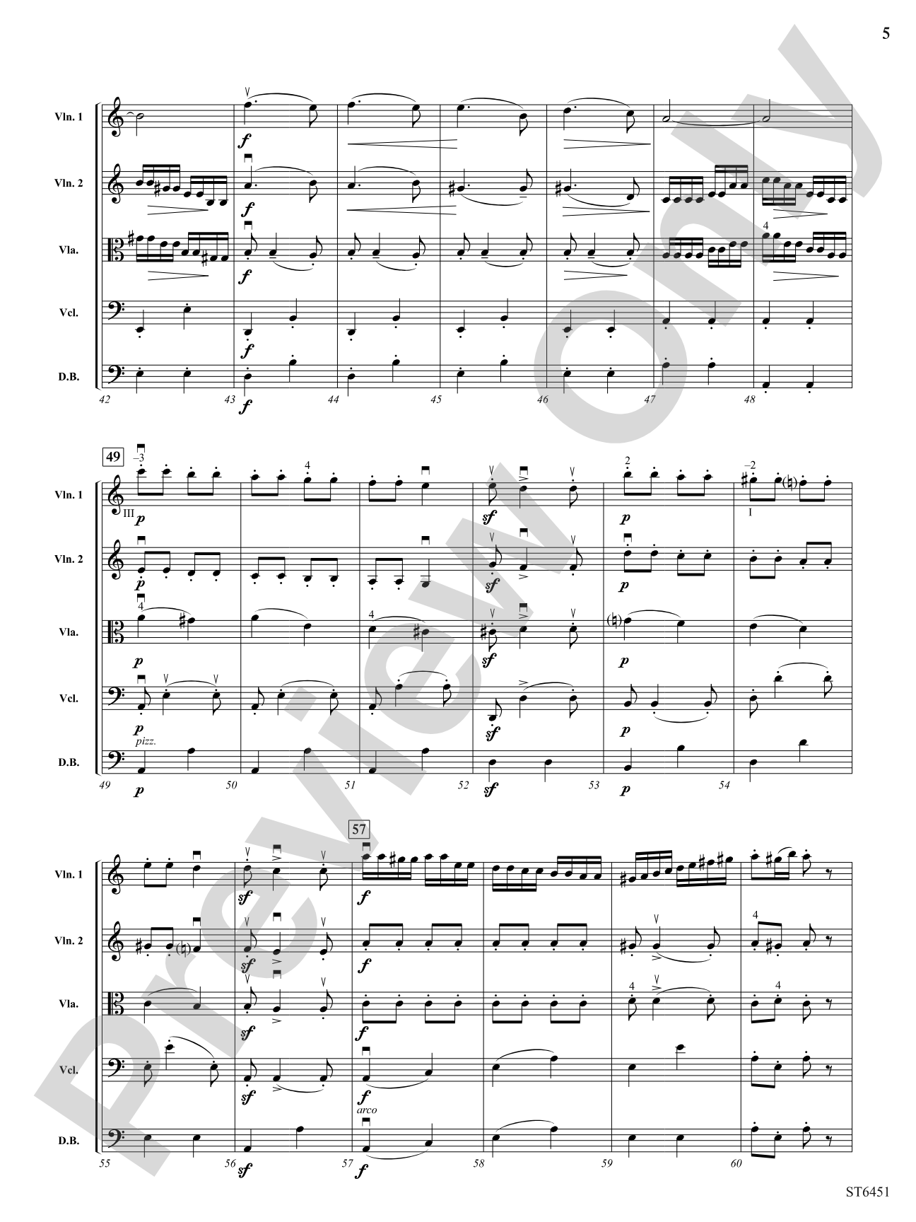 Hungarian Dance No. 1: String Orchestra Conductor Score & Parts