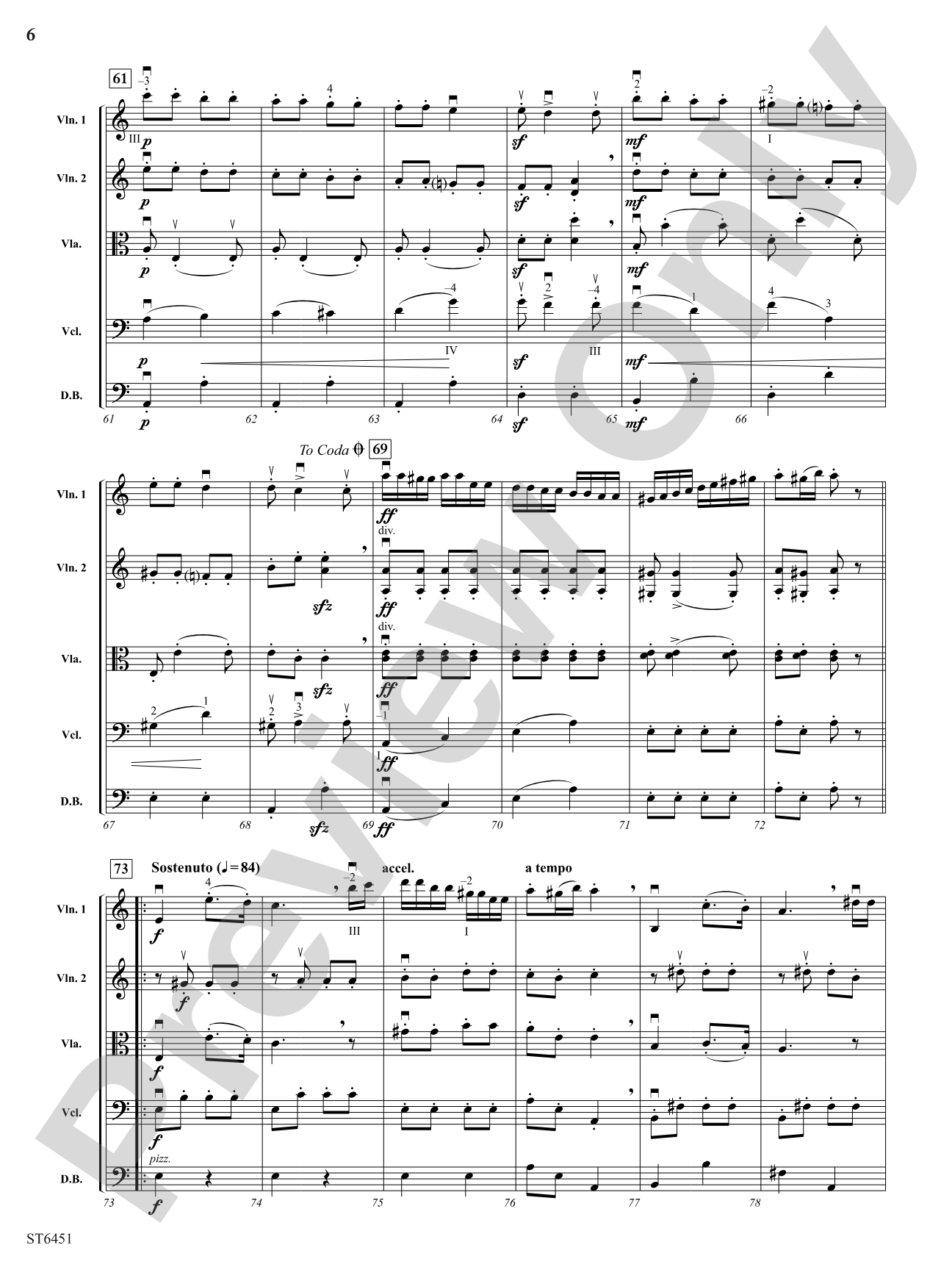 Hungarian Dance No. 1: String Orchestra Conductor Score & Parts