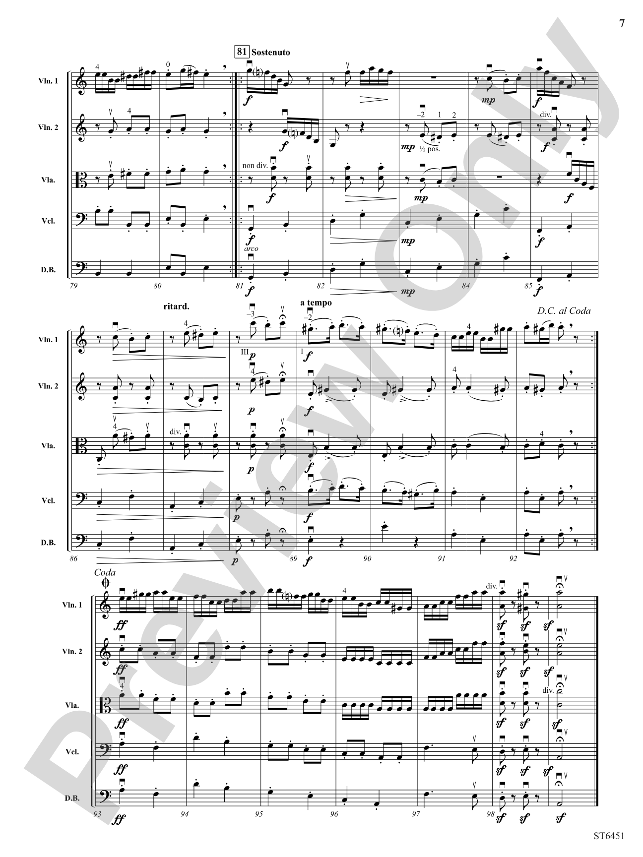 Hungarian Dance No. 1: String Orchestra Conductor Score & Parts