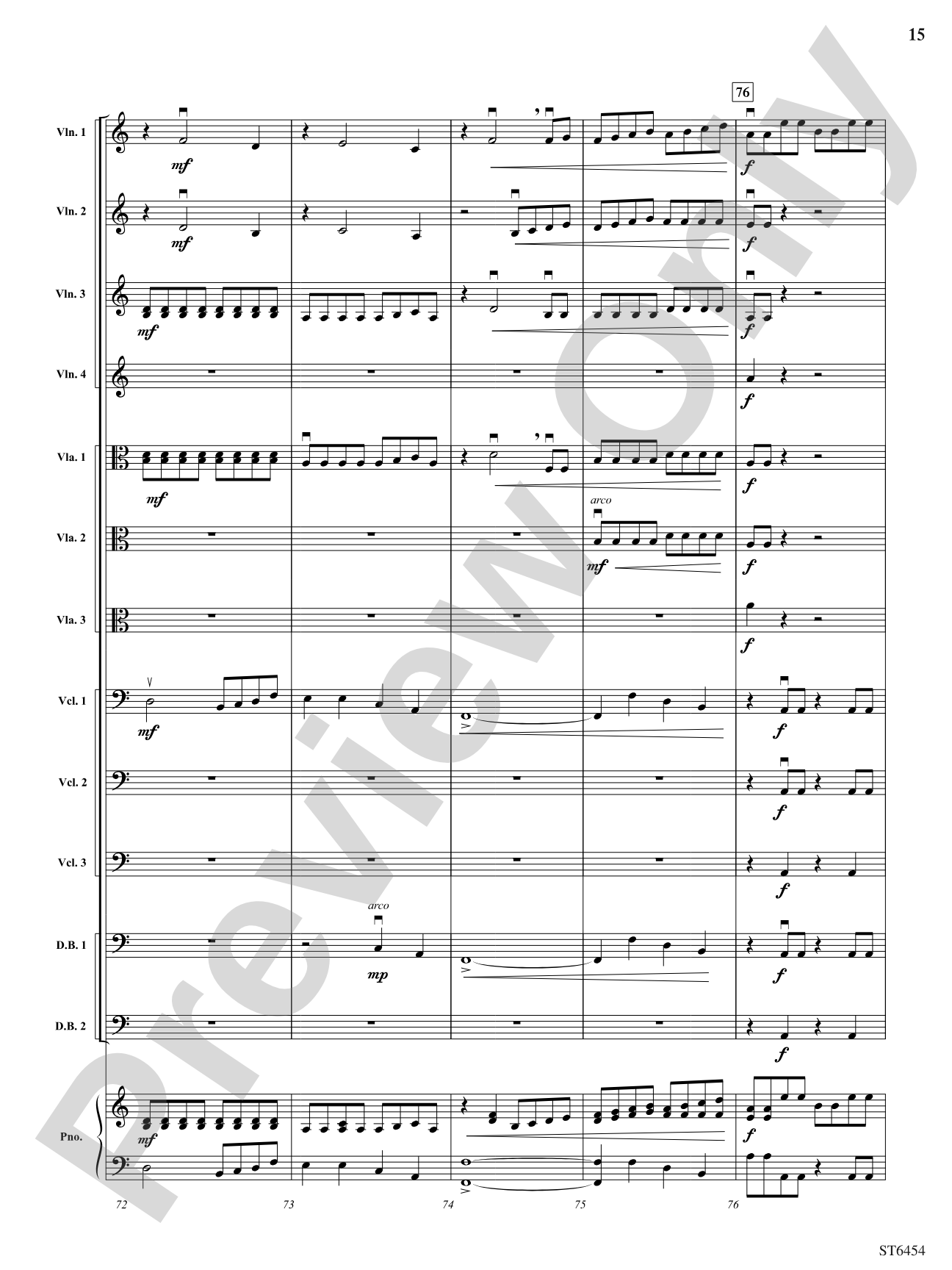 Electric Sinfonia: String Orchestra Conductor Score & Parts