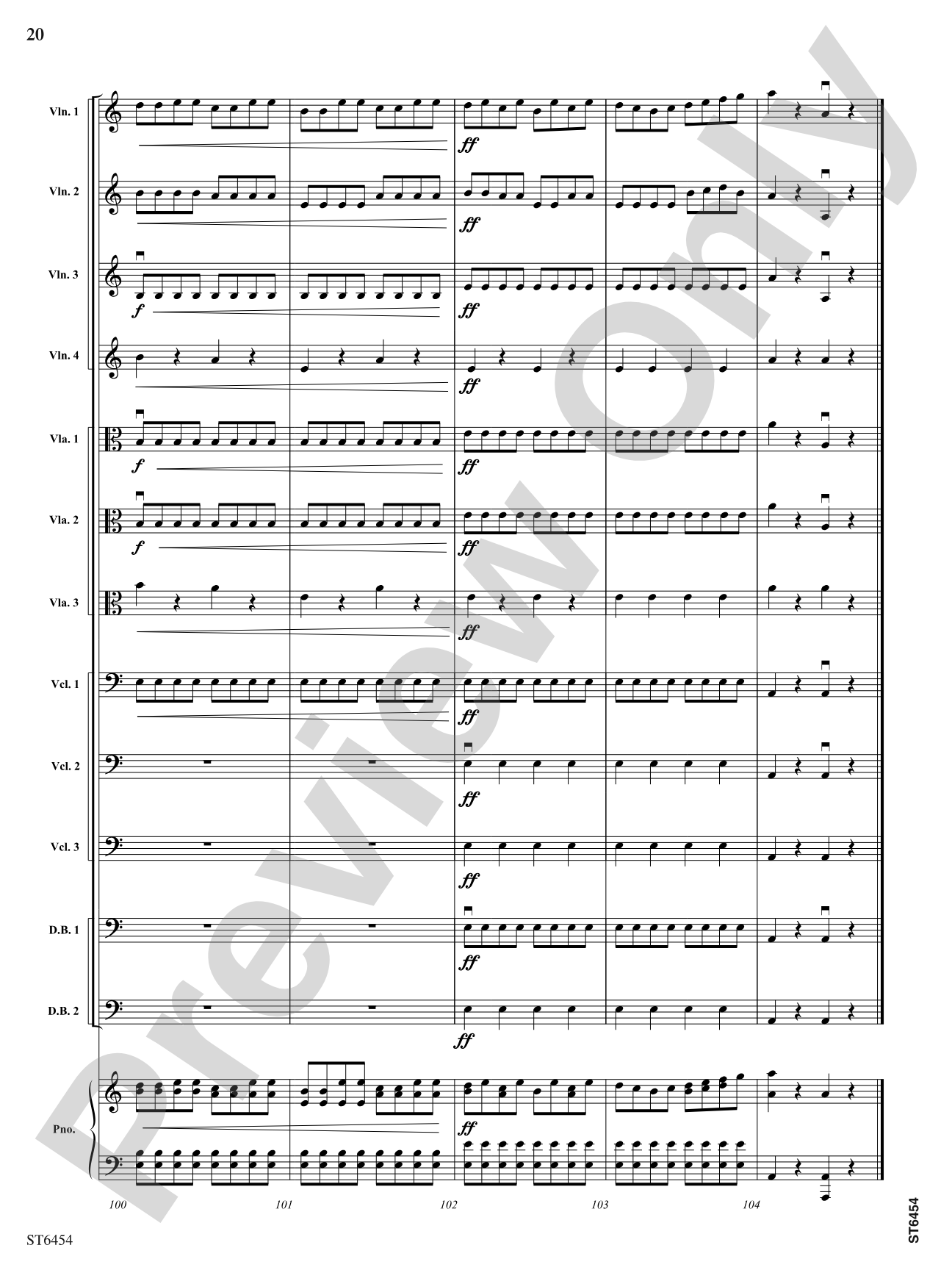 Electric Sinfonia: String Orchestra Conductor Score & Parts