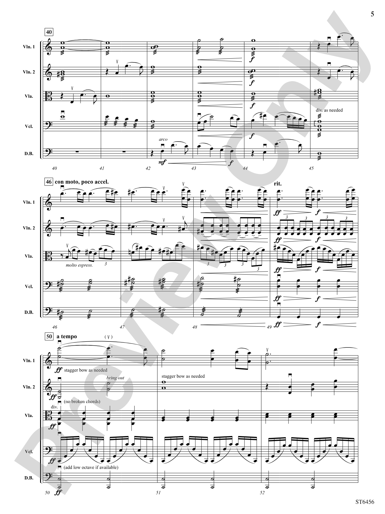 30,000 and Forever: String Orchestra Conductor Score & Parts