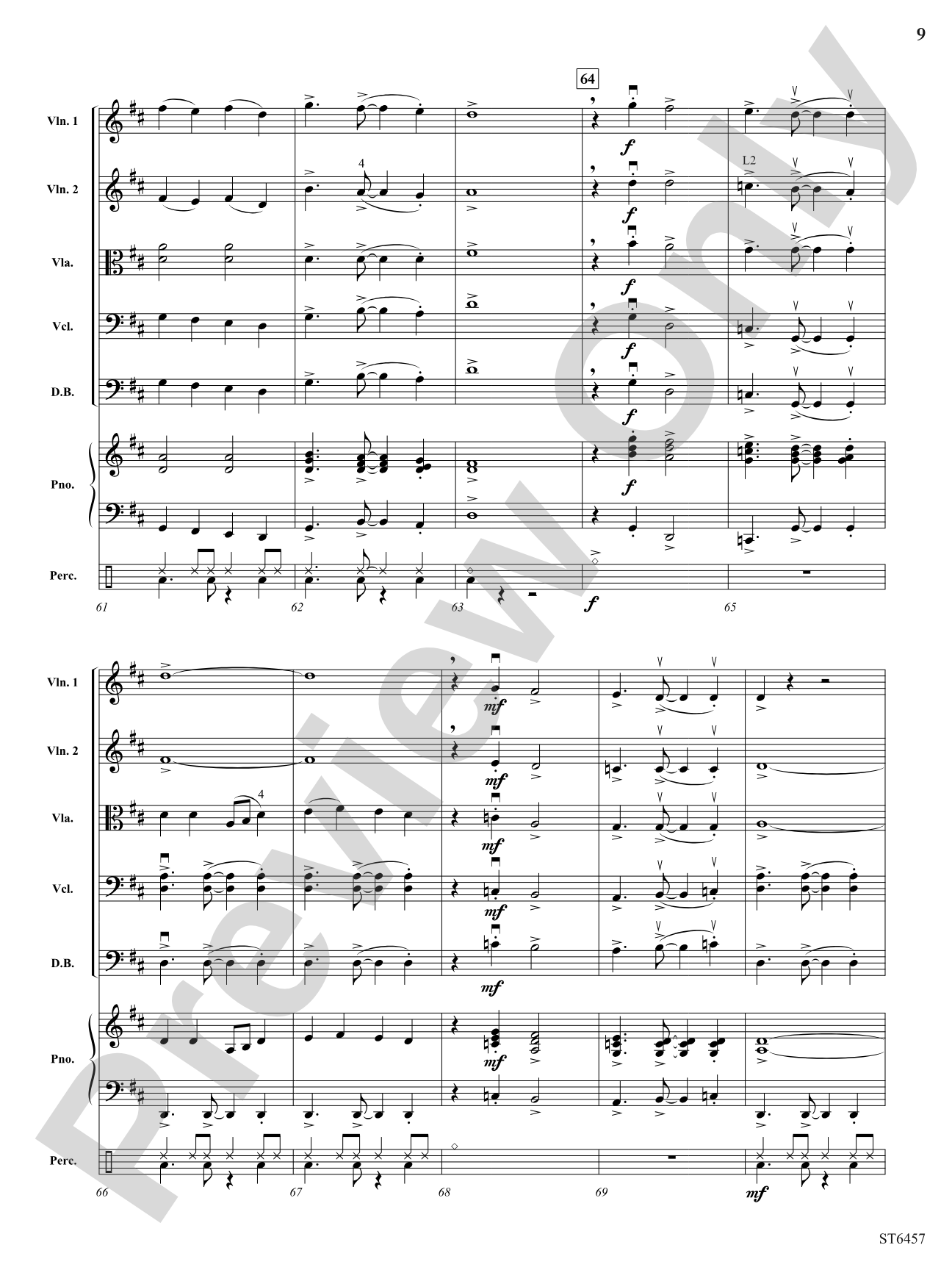 A Riverside Celebration: String Orchestra Conductor Score & Parts